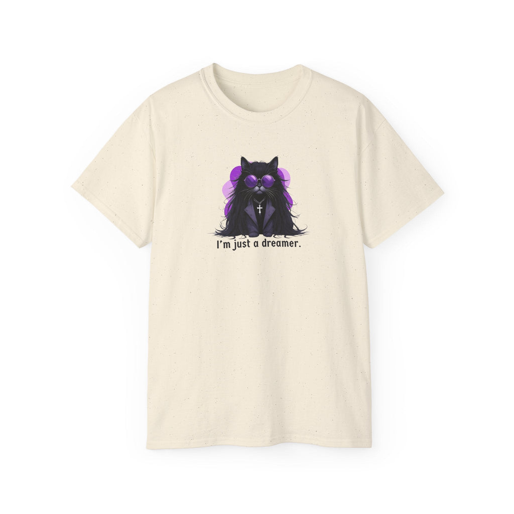 Just a Dreamer Ozzy Cat Graphic Tee - Clothing, T-shirts - EpiAl's Shop