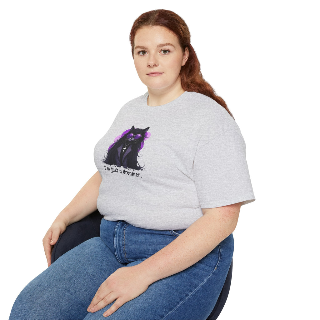 Just a Dreamer Ozzy Cat Graphic Tee - Clothing, T-shirts - EpiAl's Shop