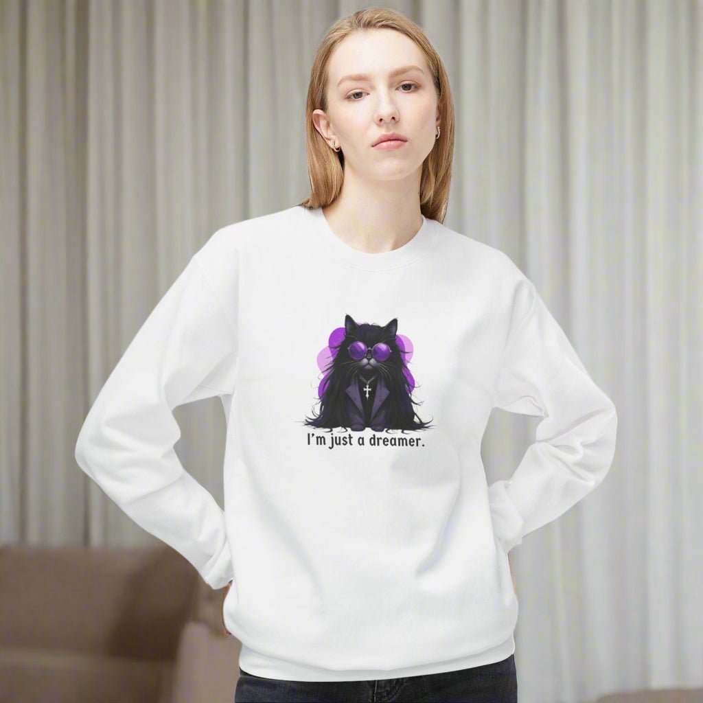 Just a Dreamer Ozzy Cat Sweatshirt - Clothing, Sweatshirts - EpiAl's Shop