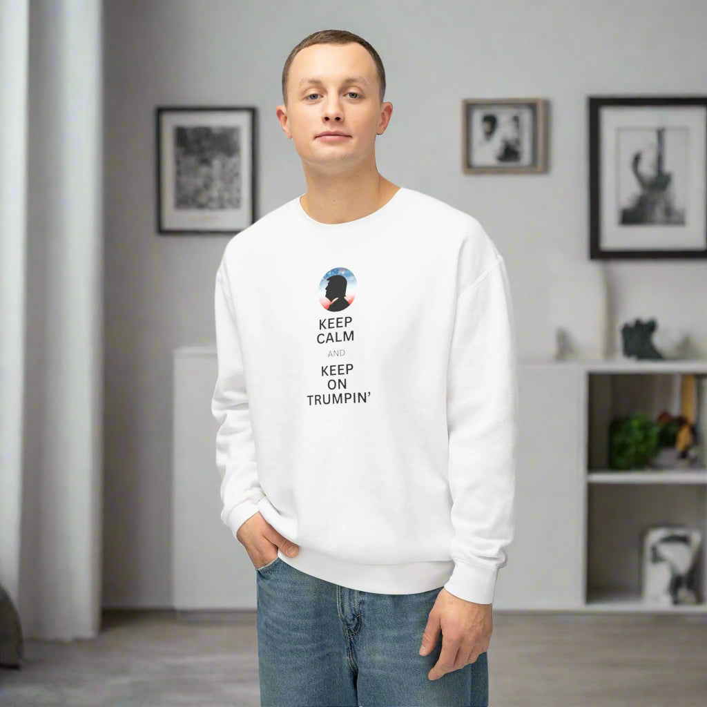 Keep Calm and Keep on Trumpin' Unisex Crewneck Sweatshirt - Clothing, Sweatshirts - EpiAl's Shop