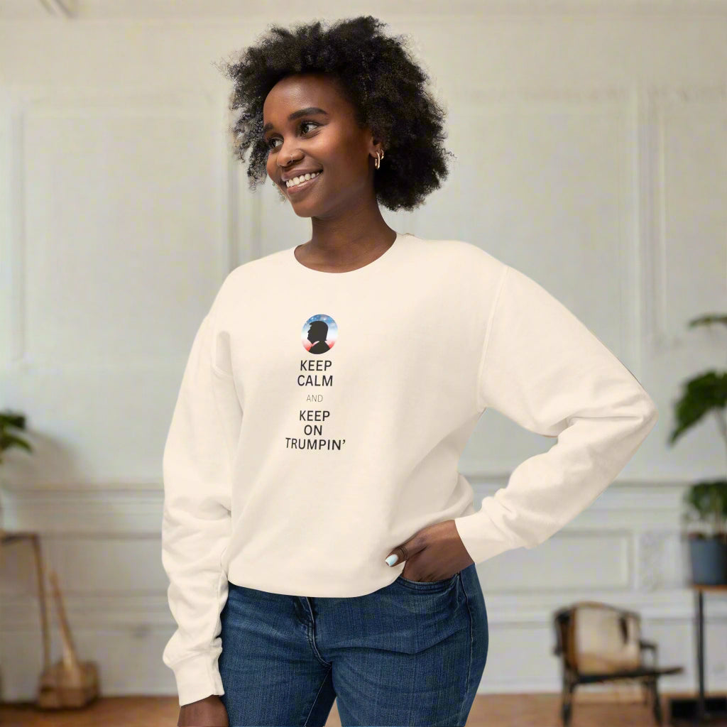 Keep Calm and Keep on Trumpin' Unisex Crewneck Sweatshirt - Clothing, Sweatshirts - EpiAl's Shop