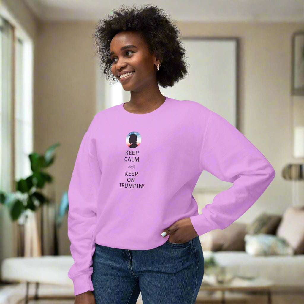 Keep Calm and Keep on Trumpin' Unisex Crewneck Sweatshirt - Clothing, Sweatshirts - EpiAl's Shop