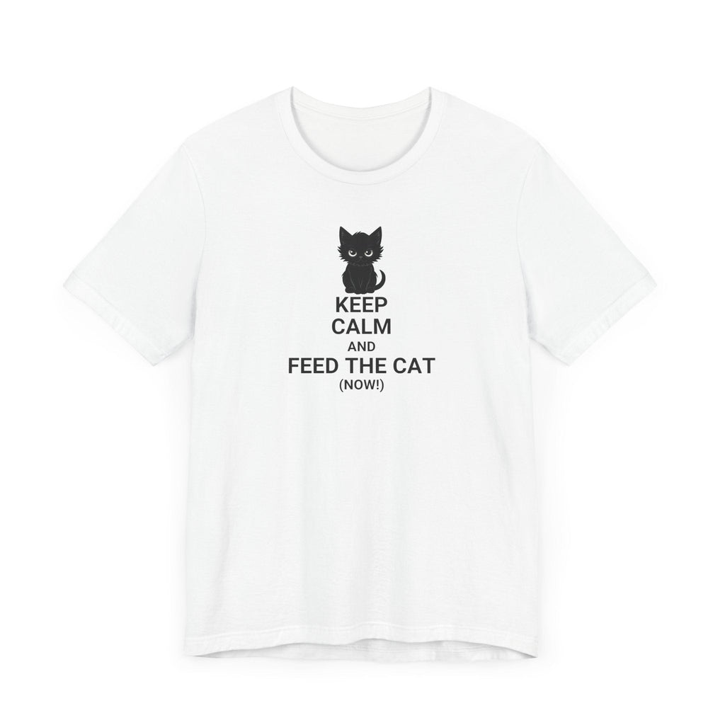 Keep Calm Feed the Cat Unisex Jersey Short Sleeve Tee - T-Shirt - EpiAl's Shop