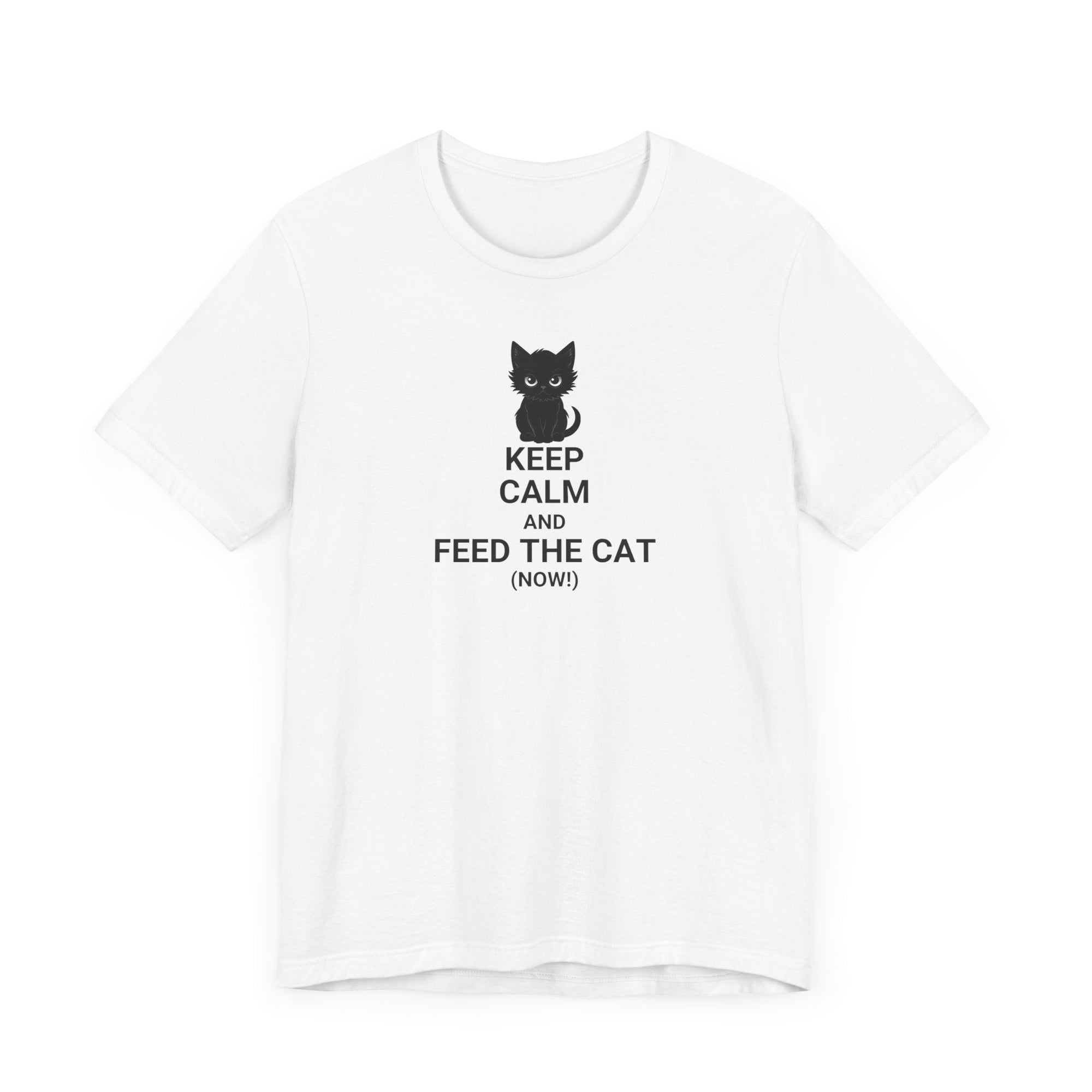Keep Calm Feed the Cat Unisex Jersey Short Sleeve Tee - T-Shirt - EpiAl's Shop