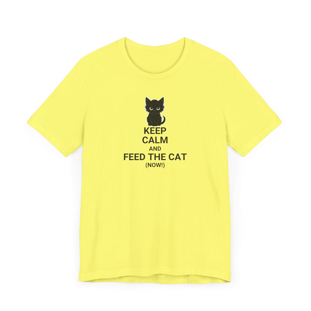 Keep Calm Feed the Cat Unisex Jersey Short Sleeve Tee - T-Shirt - EpiAl's Shop