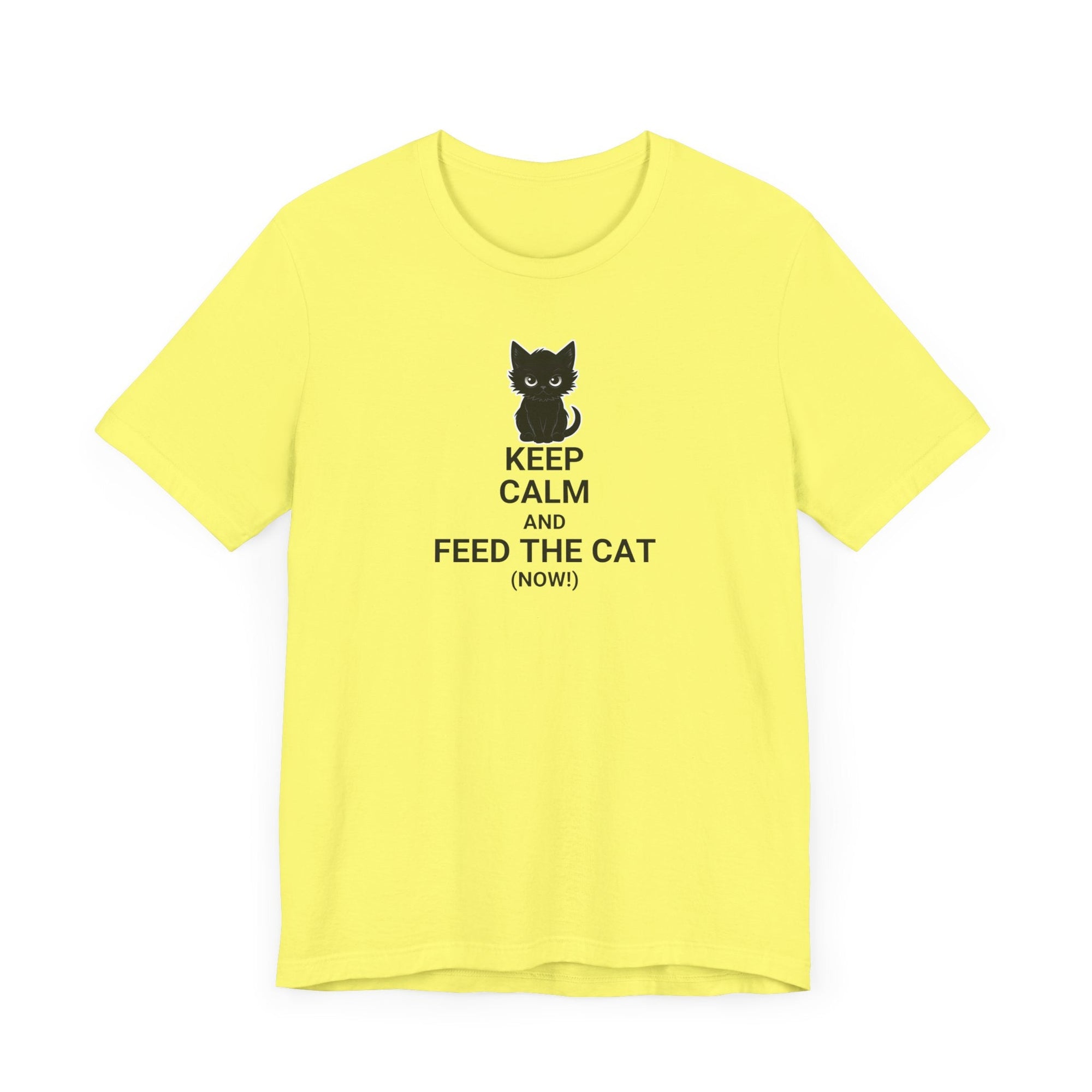 Keep Calm Feed the Cat Unisex Jersey Short Sleeve Tee - T-Shirt - EpiAl's Shop