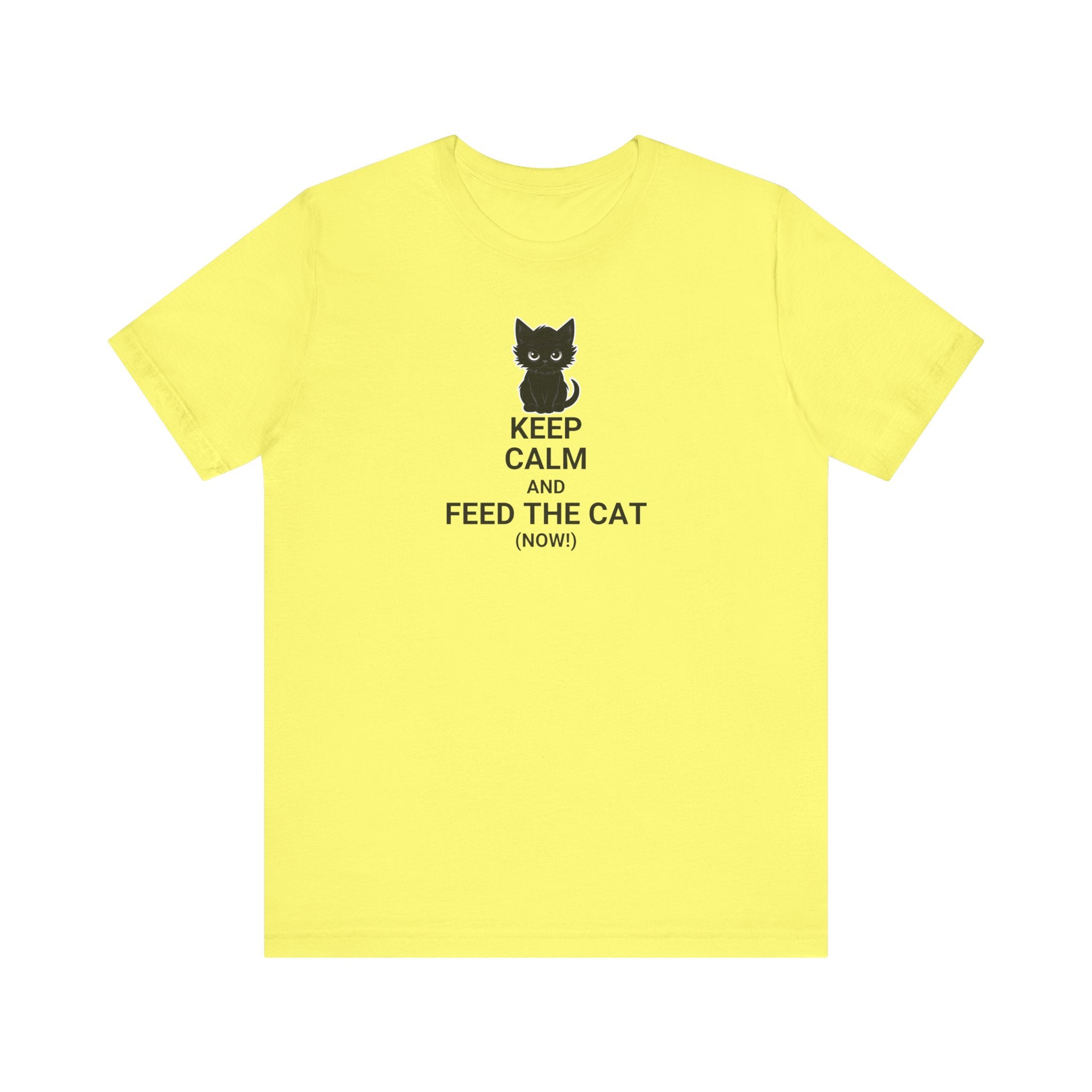 Keep Calm Feed the Cat Unisex Jersey Short Sleeve Tee - T-Shirt - EpiAl's Shop