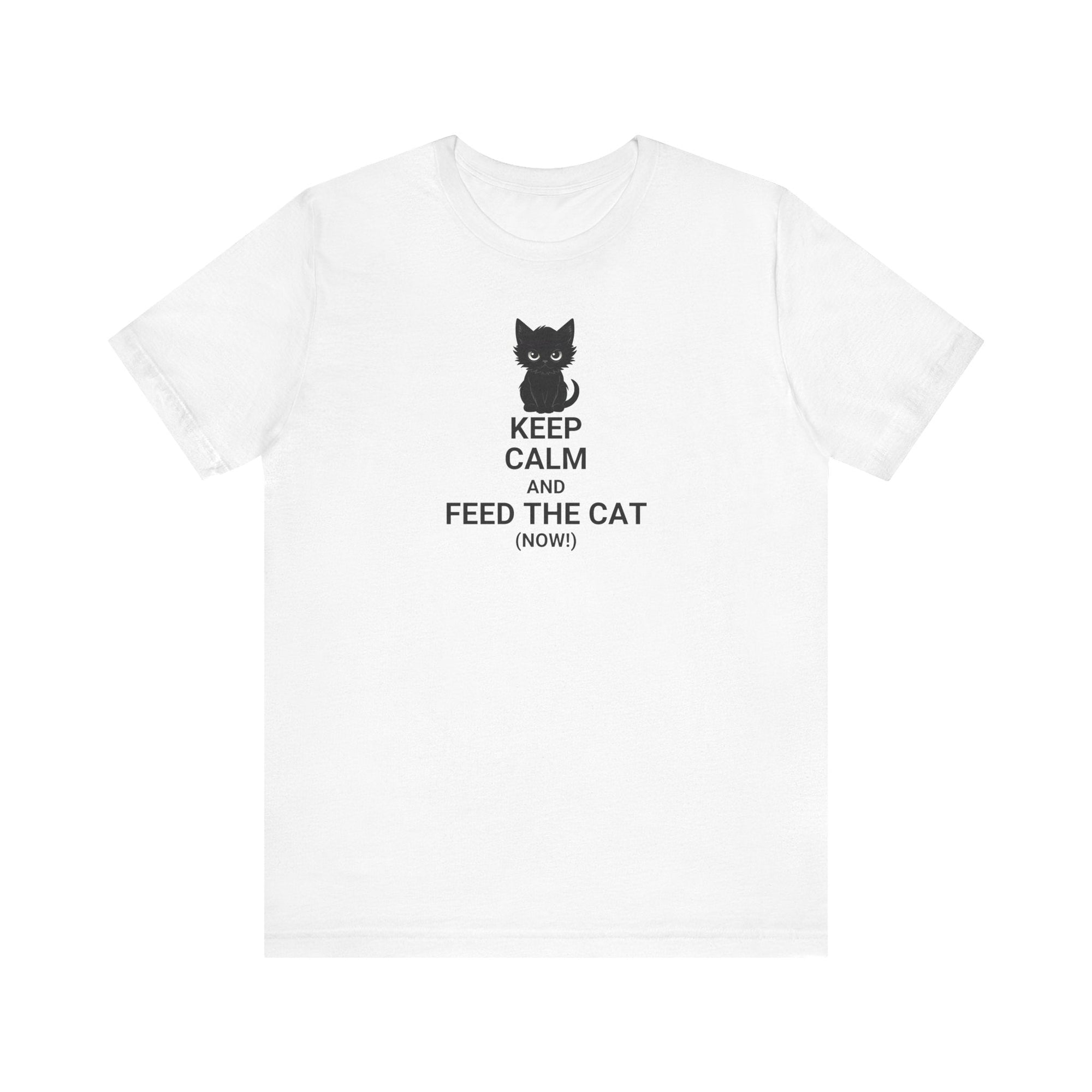 Keep Calm Feed the Cat Unisex Jersey Short Sleeve Tee - T-Shirt - EpiAl's Shop