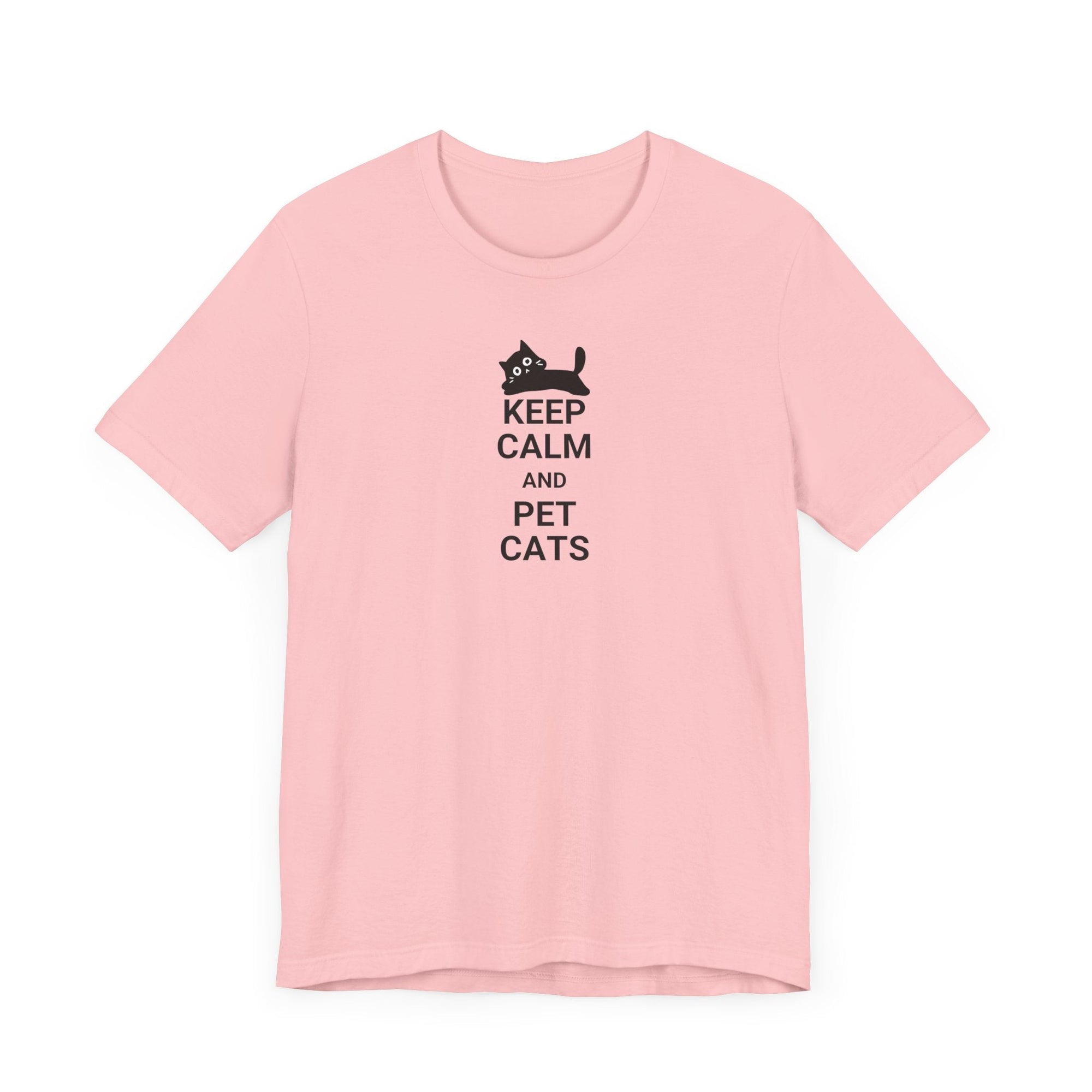 Keep Calm Pet Cats Unisex Jersey Short Sleeve Tee - T-Shirt - EpiAl's Shop