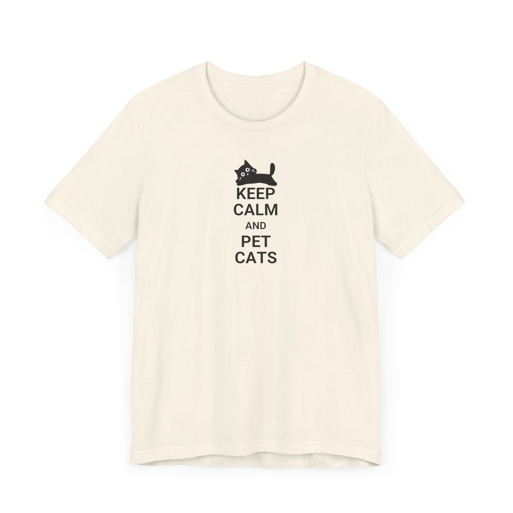 Keep Calm Pet Cats Unisex Jersey Short Sleeve Tee - T-Shirt - EpiAl's Shop