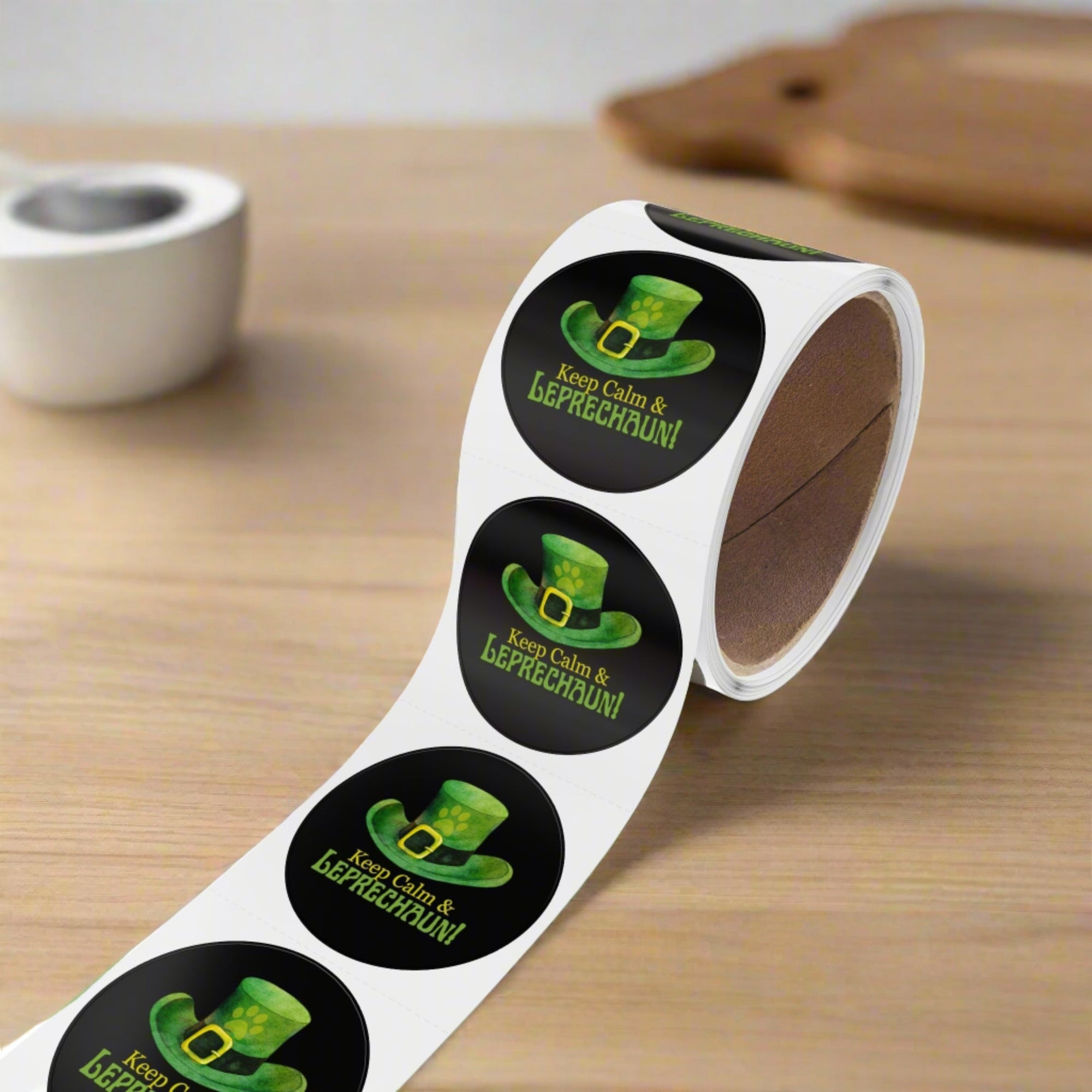 Keep Calm Round Sticker Label Rolls - Paper products - Epileptic Al’s Shop