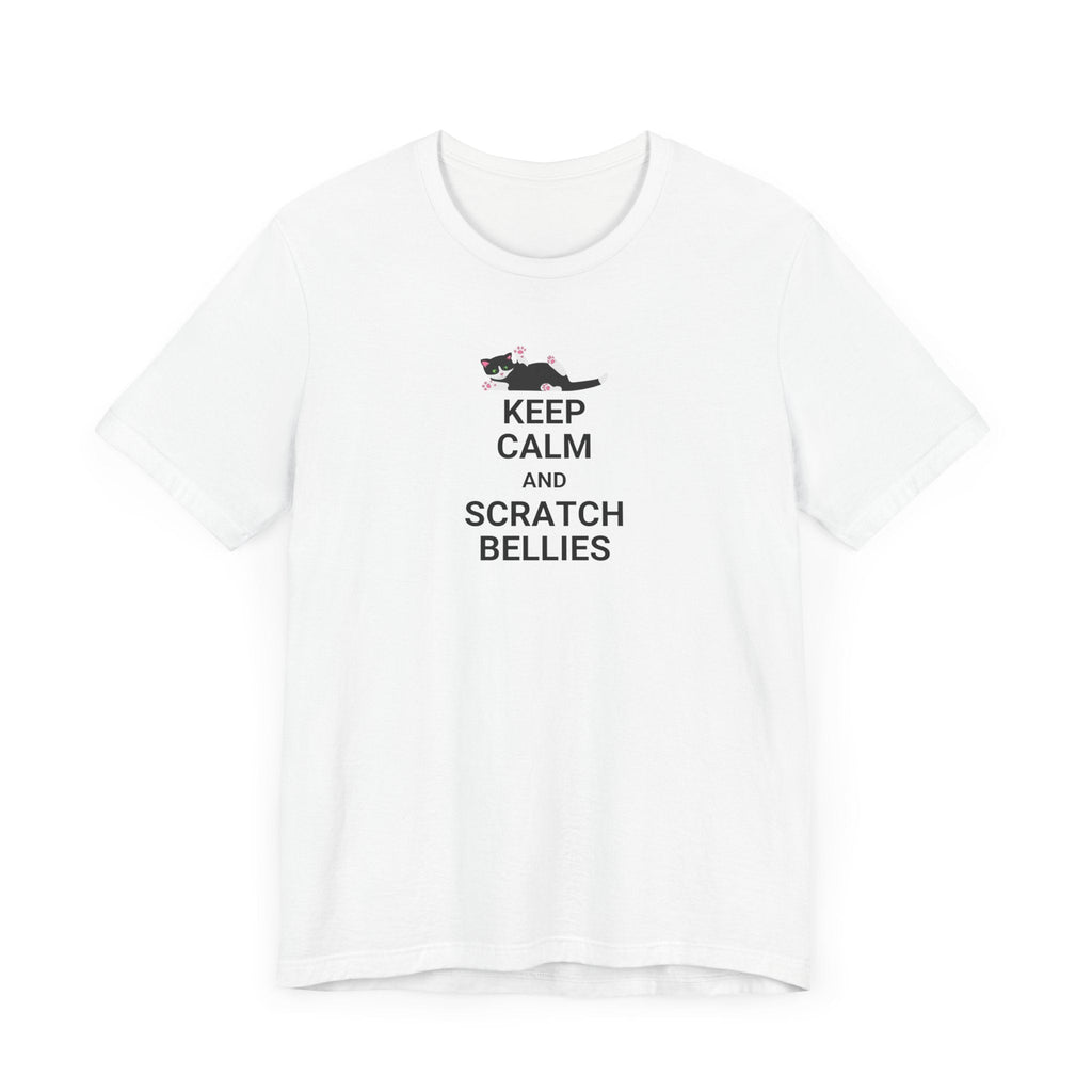 Keep Calm Scratch Bellies Unisex Jersey Short Sleeve Tee - T-Shirt - EpiAl's Shop