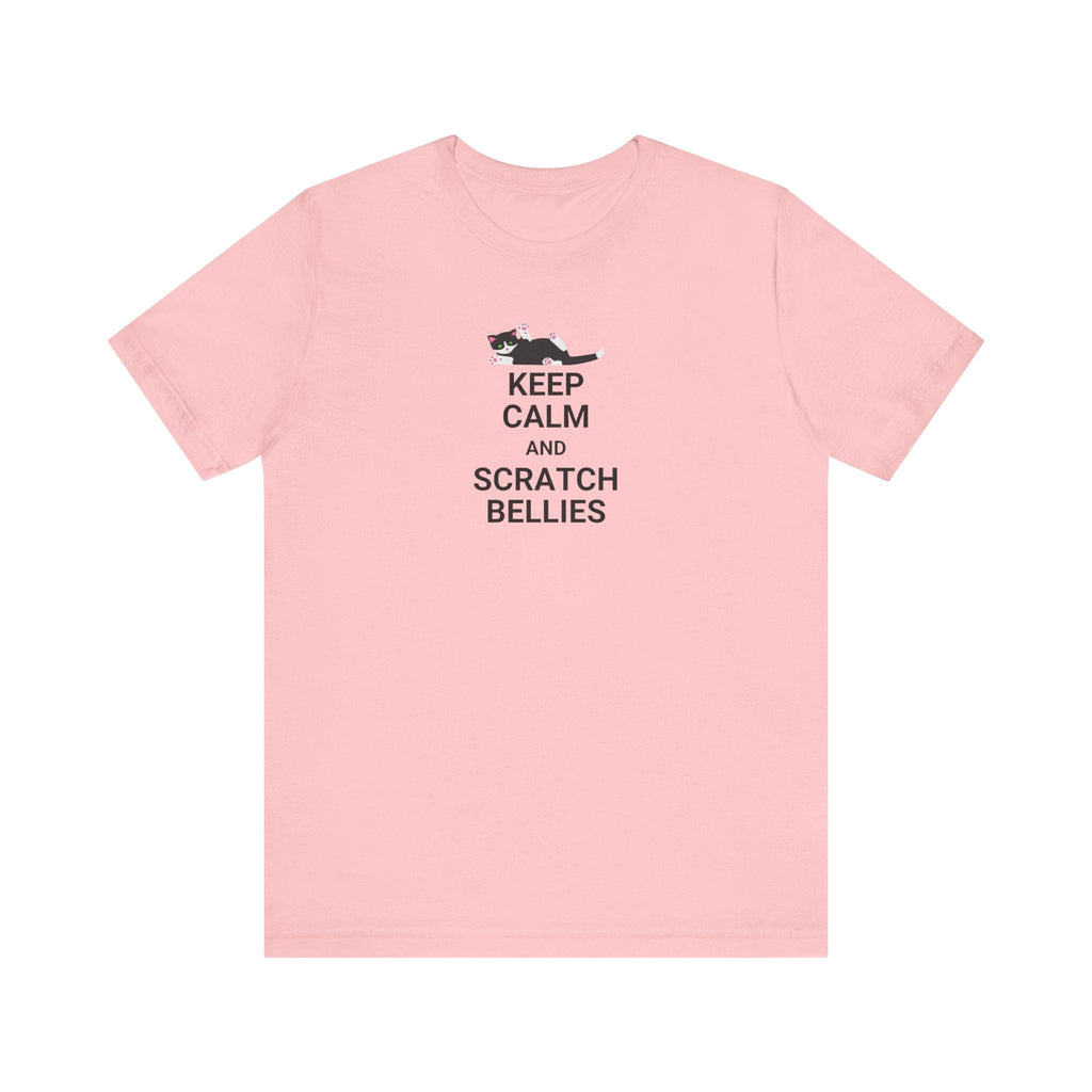Keep Calm Scratch Bellies Unisex Jersey Short Sleeve Tee - T-Shirt - EpiAl's Shop