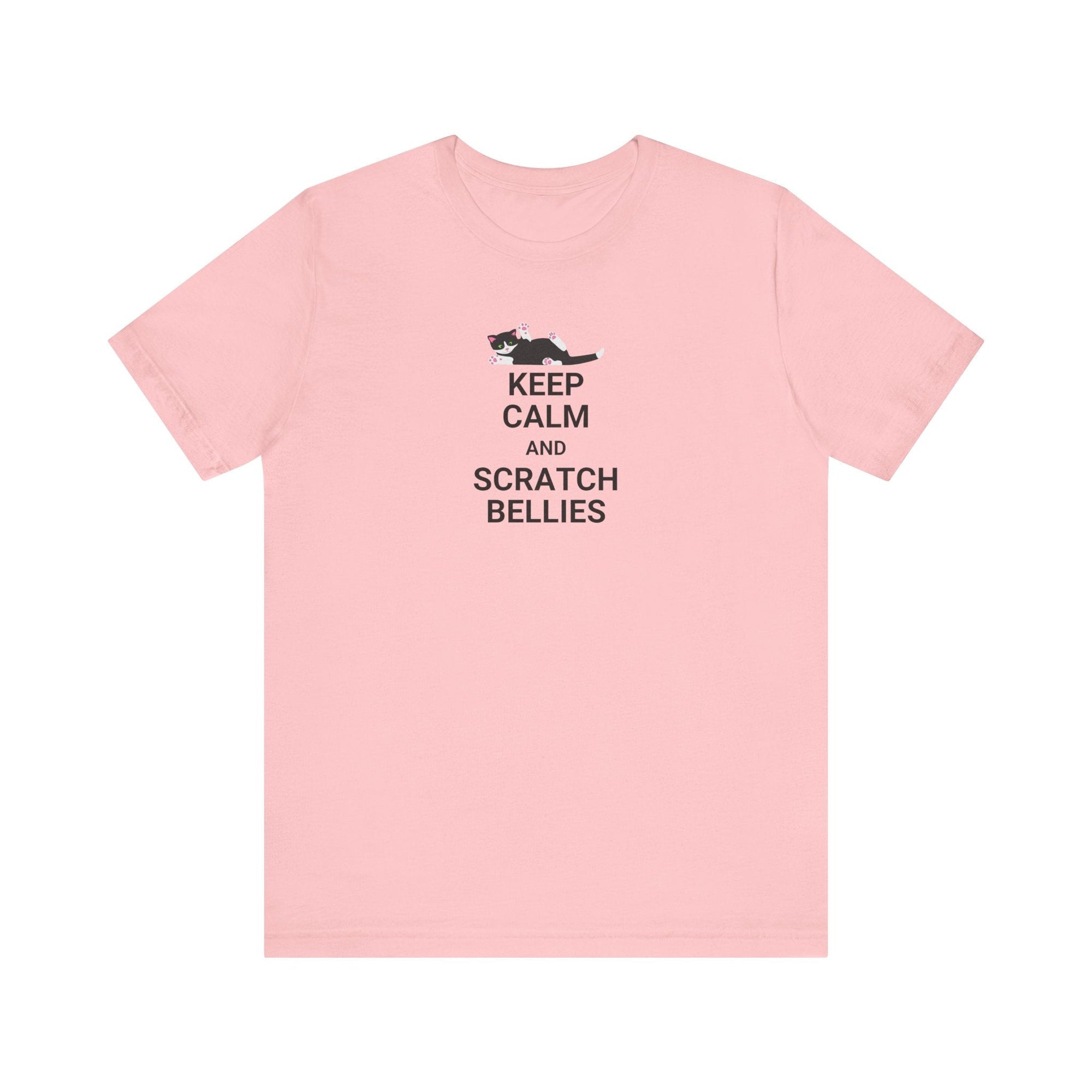 Keep Calm Scratch Bellies Unisex Jersey Short Sleeve Tee - T-Shirt - EpiAl's Shop