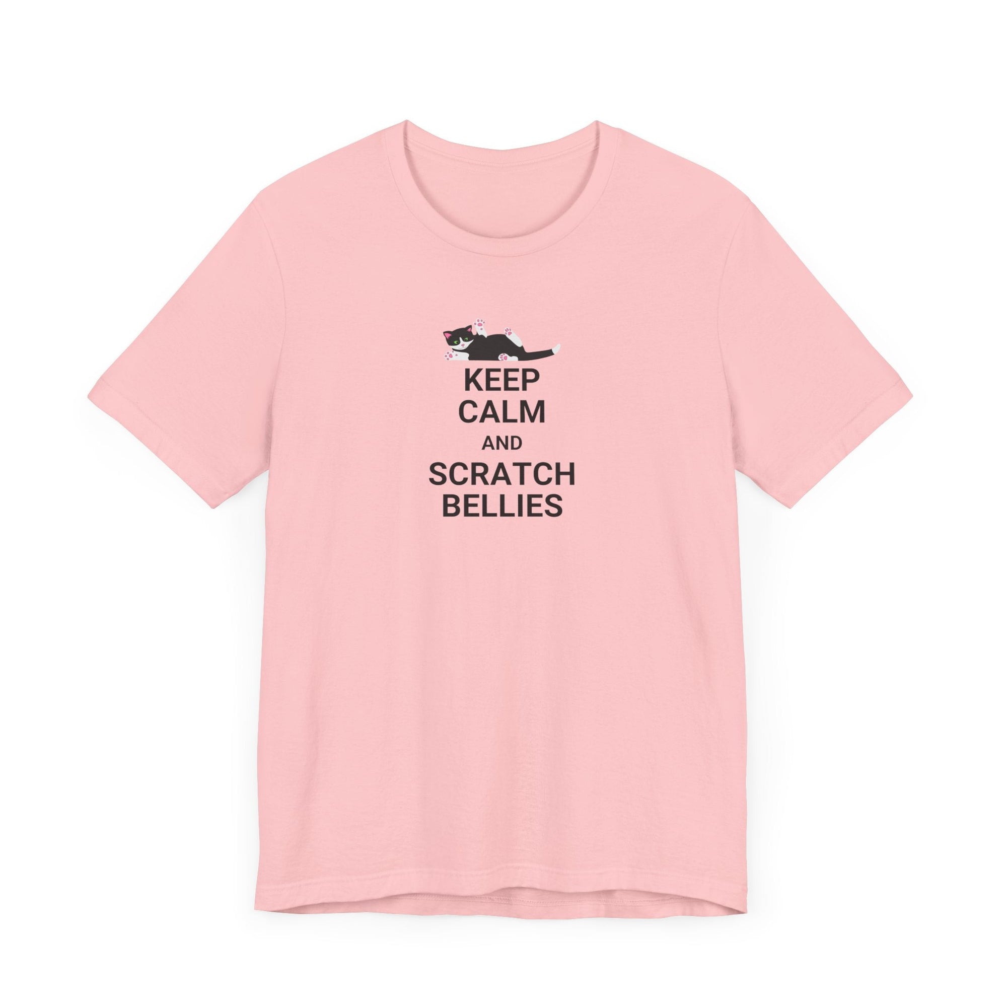 Keep Calm Scratch Bellies Unisex Jersey Short Sleeve Tee - T-Shirt - EpiAl's Shop