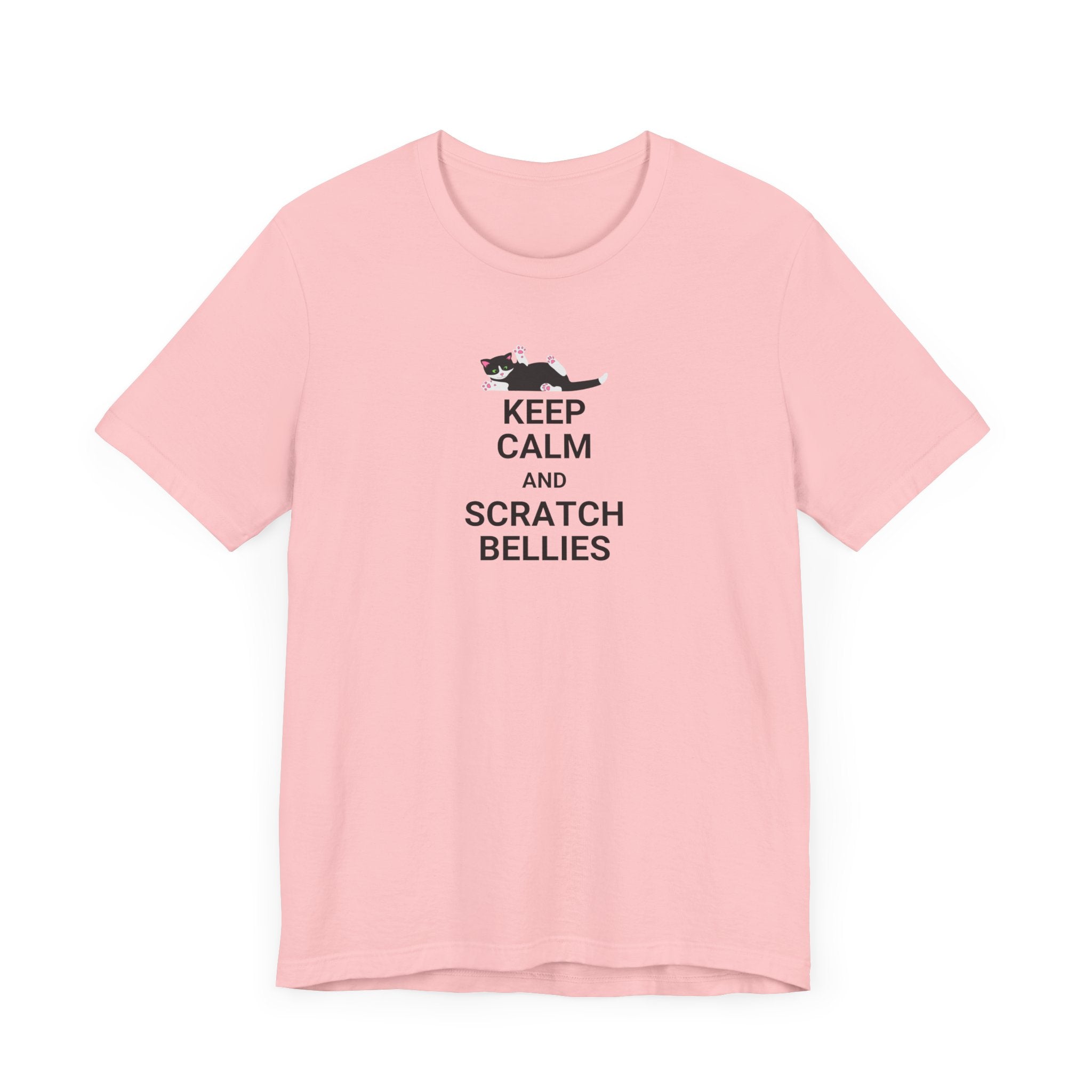 Keep Calm Scratch Bellies Unisex Jersey Short Sleeve Tee - T-Shirt - EpiAl's Shop