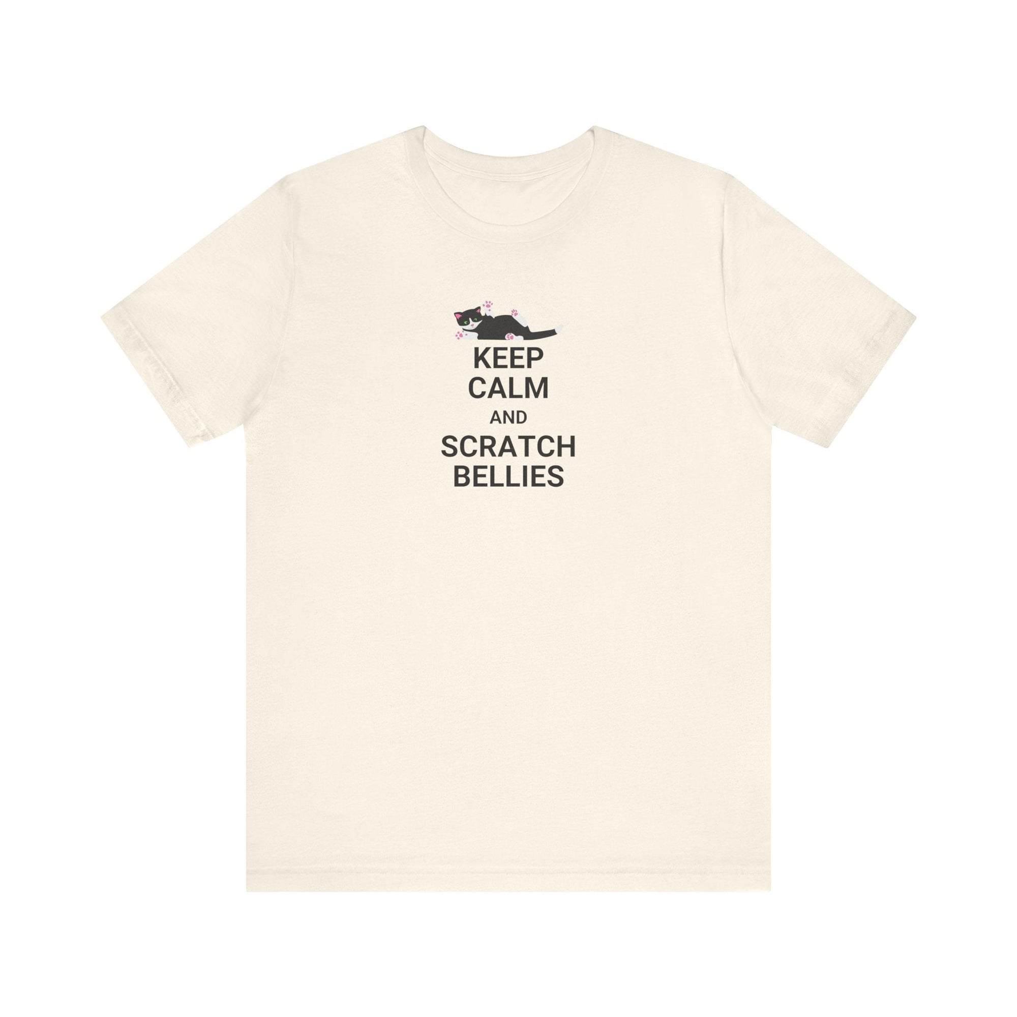 Keep Calm Scratch Bellies Unisex Jersey Short Sleeve Tee - T-Shirt - EpiAl's Shop