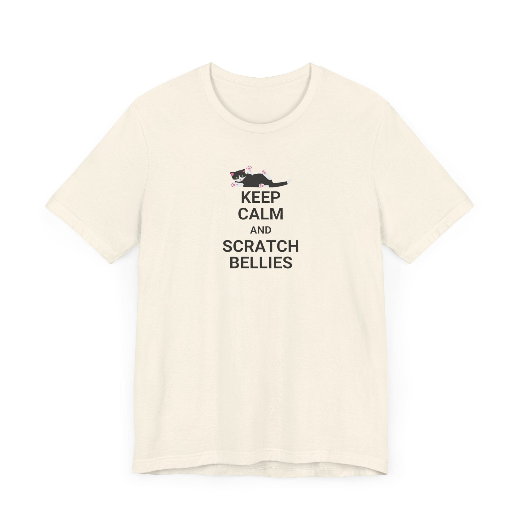 Keep Calm Scratch Bellies Unisex Jersey Short Sleeve Tee - T-Shirt - EpiAl's Shop