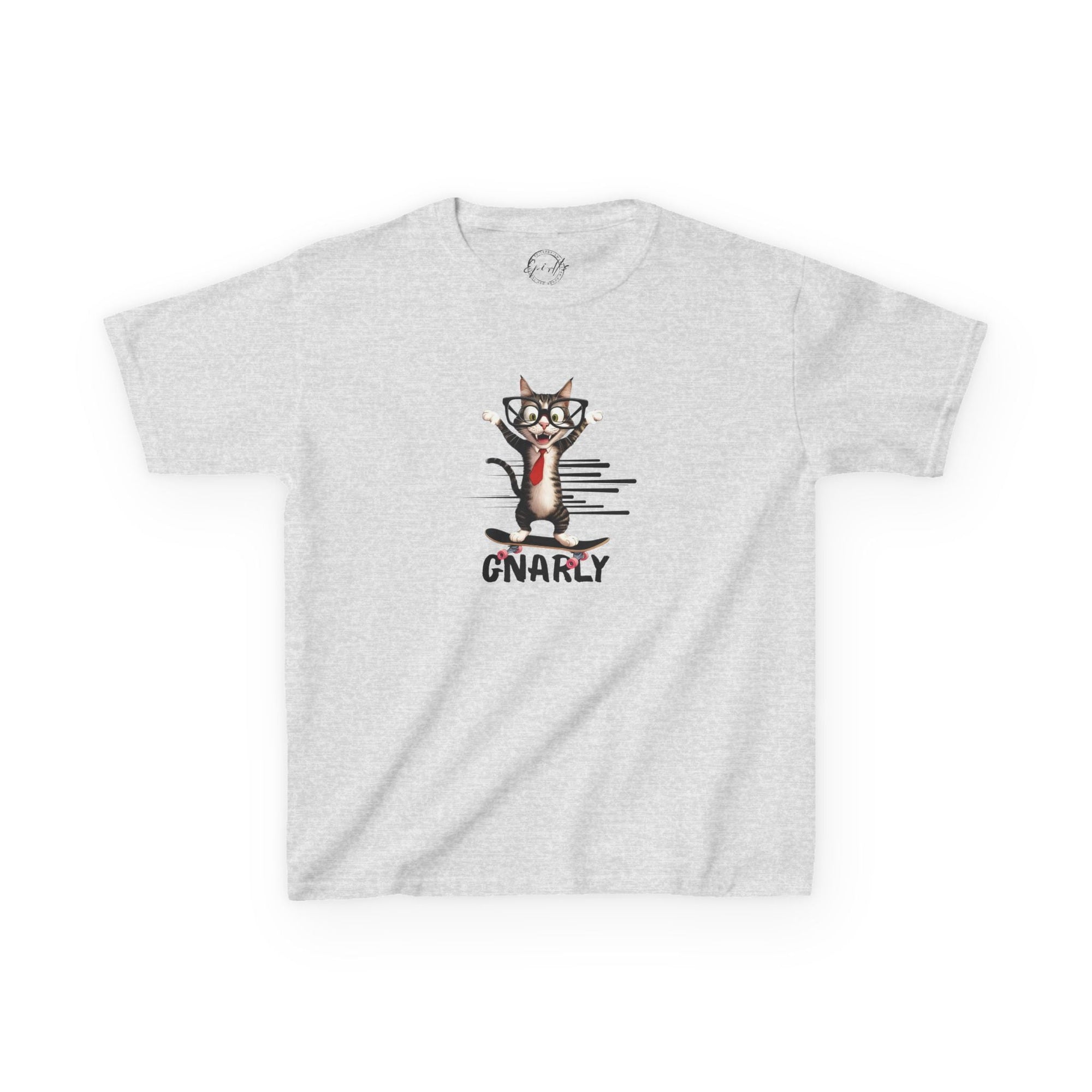 Kids Gnarly Cat Tee - Fun and Playful Cotton T-Shirt for Children - Clothing, Kids & Infants - EpiAl's Shop