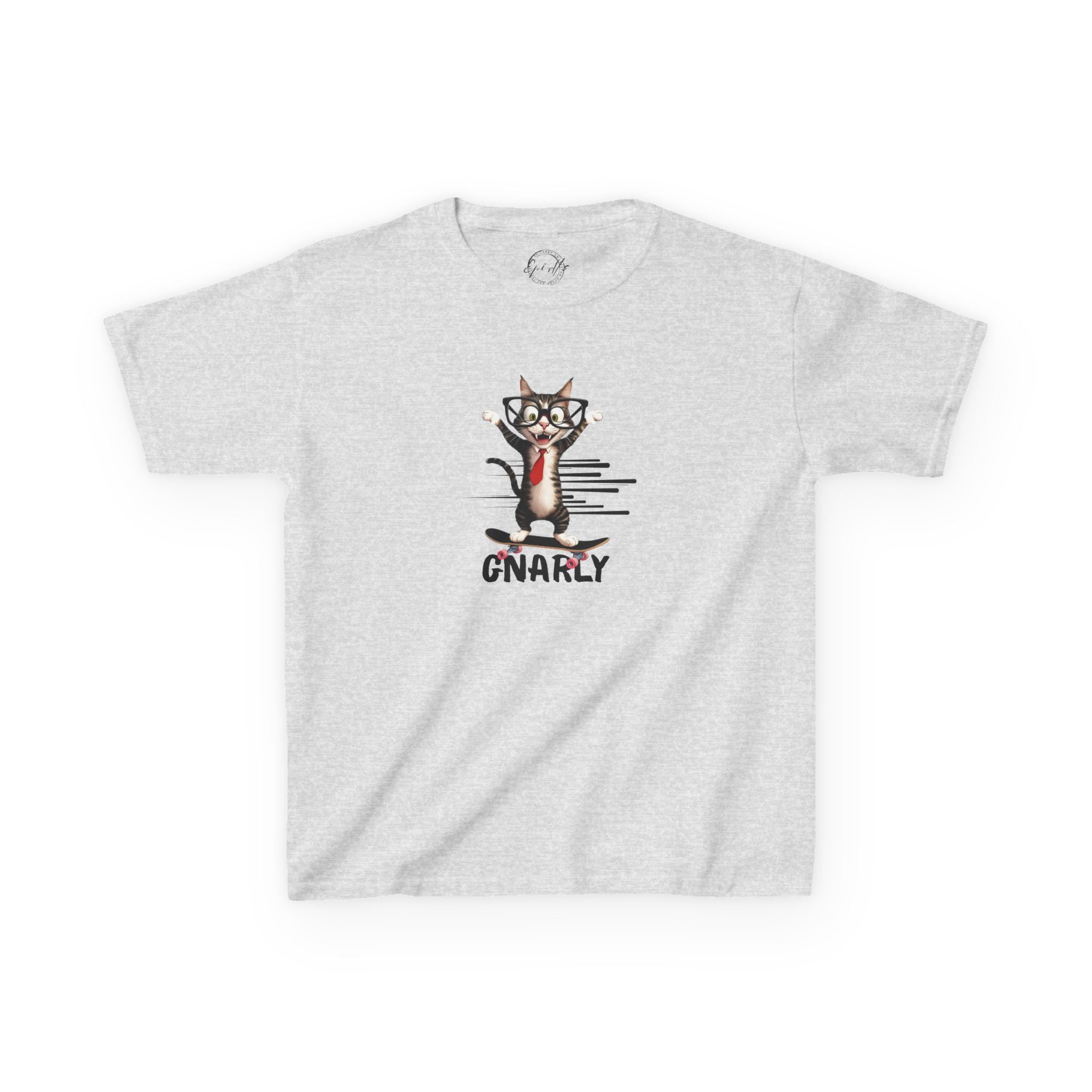 Kids Gnarly Cat Tee - Fun and Playful Cotton T-Shirt for Children - Clothing, Kids & Infants - EpiAl's Shop
