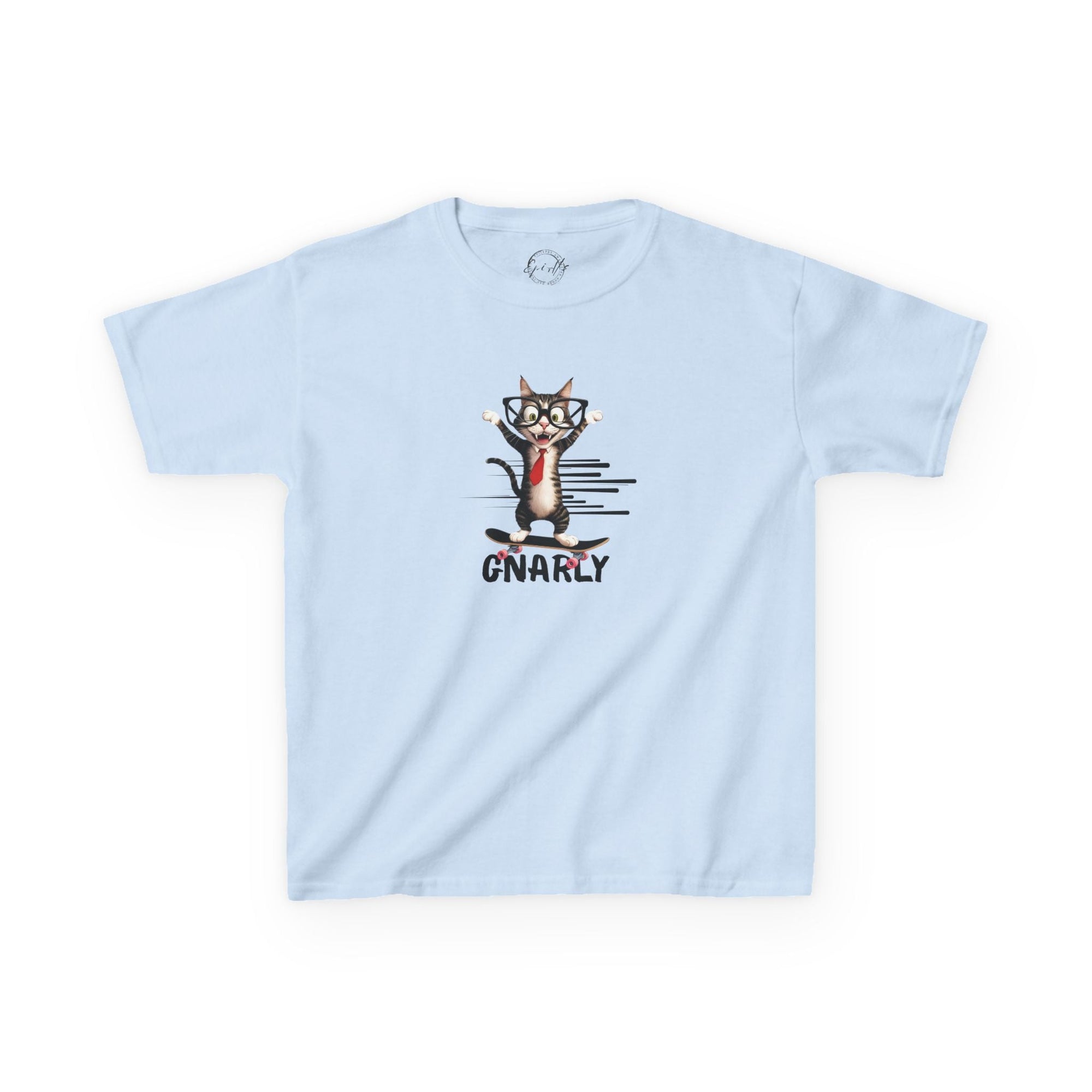Kids Gnarly Cat Tee - Fun and Playful Cotton T-Shirt for Children - Clothing, Kids & Infants - EpiAl's Shop