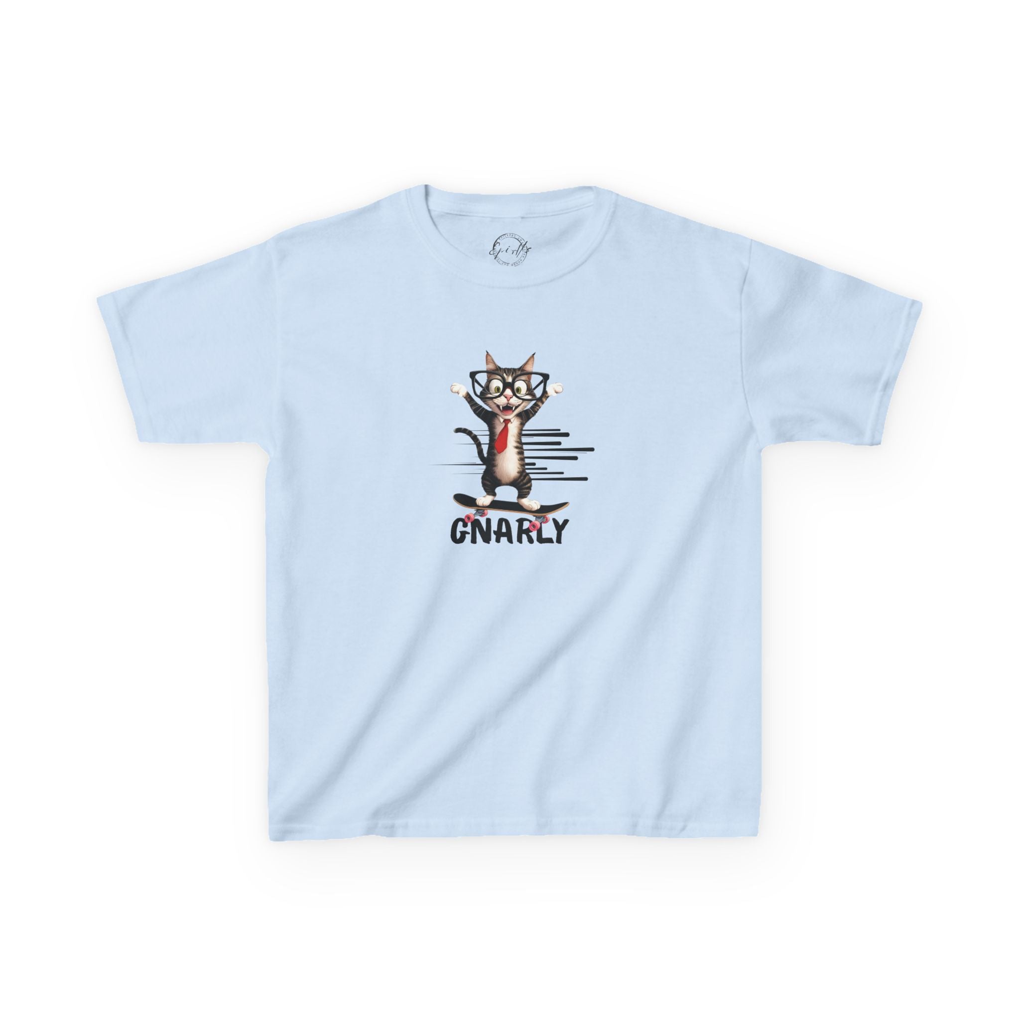 Kids Gnarly Cat Tee - Fun and Playful Cotton T-Shirt for Children - Clothing, Kids & Infants - EpiAl's Shop