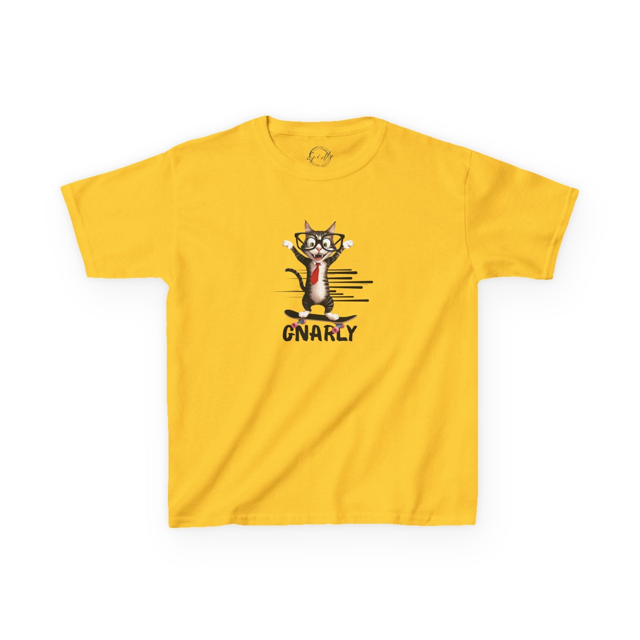 Kids Gnarly Cat Tee - Fun and Playful Cotton T-Shirt for Children - Clothing, Kids & Infants - EpiAl's Shop