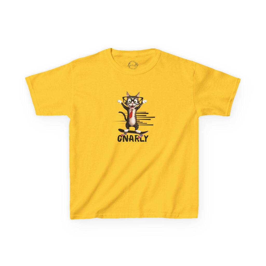 Kids Gnarly Cat Tee - Fun and Playful Cotton T-Shirt for Children - Clothing, Kids & Infants - EpiAl's Shop