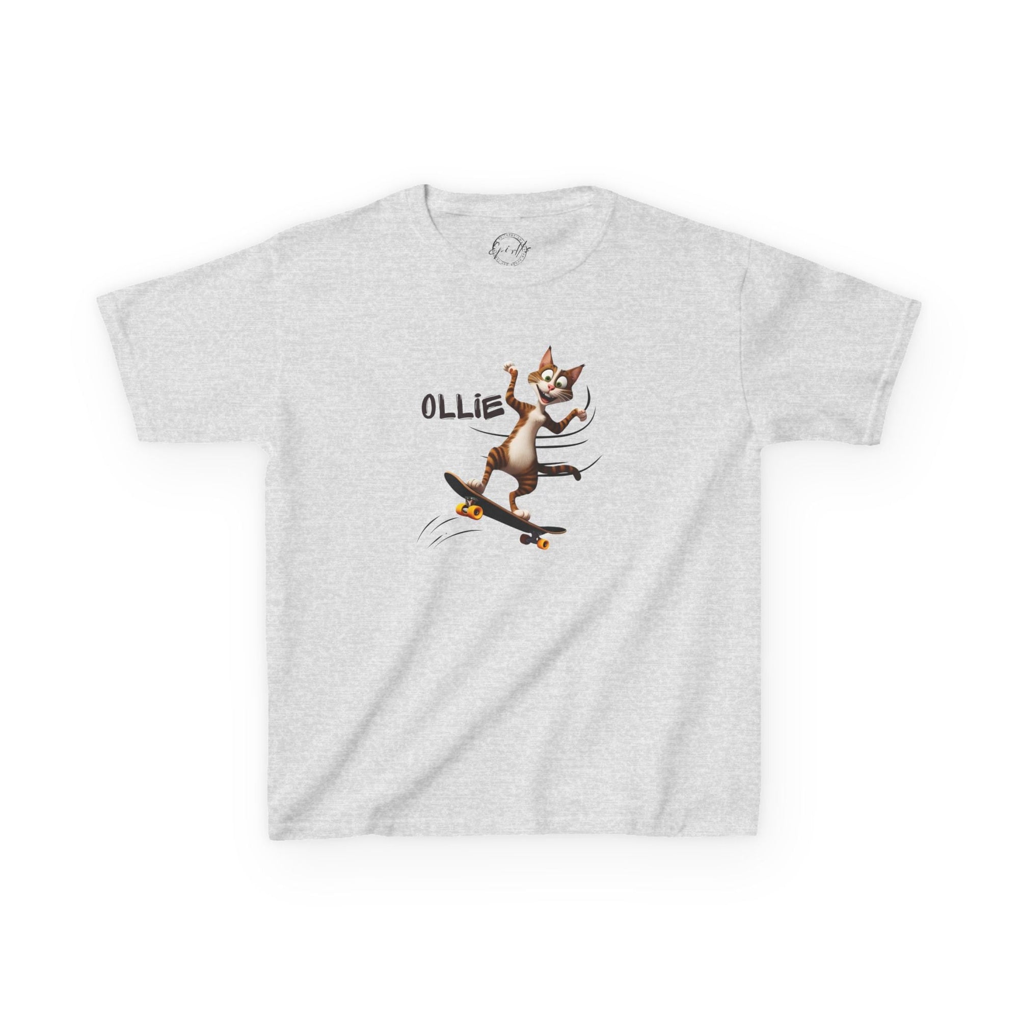Kids Ollie Cat Tee - Fun and Playful Cotton T-Shirt for Children - Clothing, Kids & Infants - EpiAl's Shop