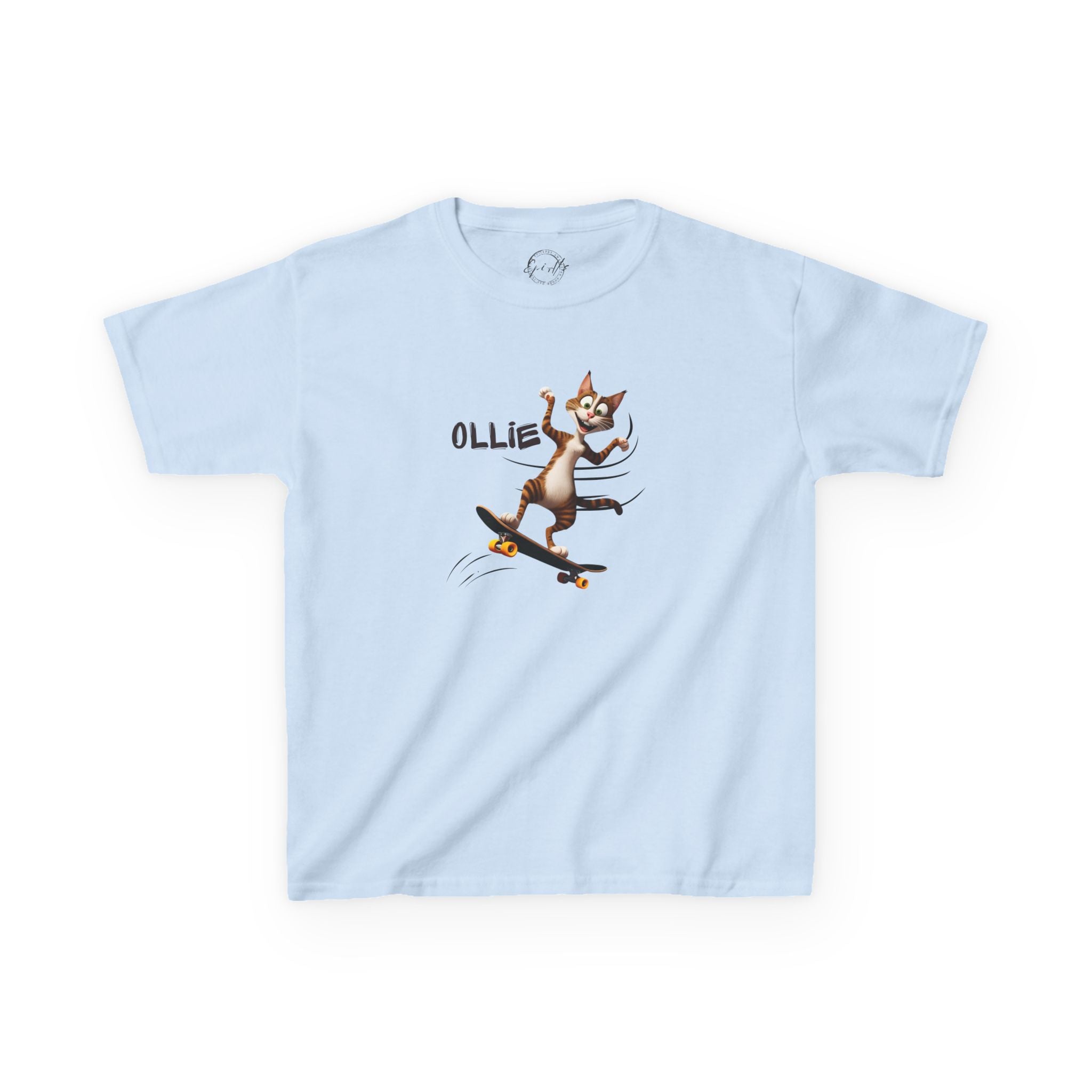 Kids Ollie Cat Tee - Fun and Playful Cotton T-Shirt for Children - Clothing, Kids & Infants - EpiAl's Shop