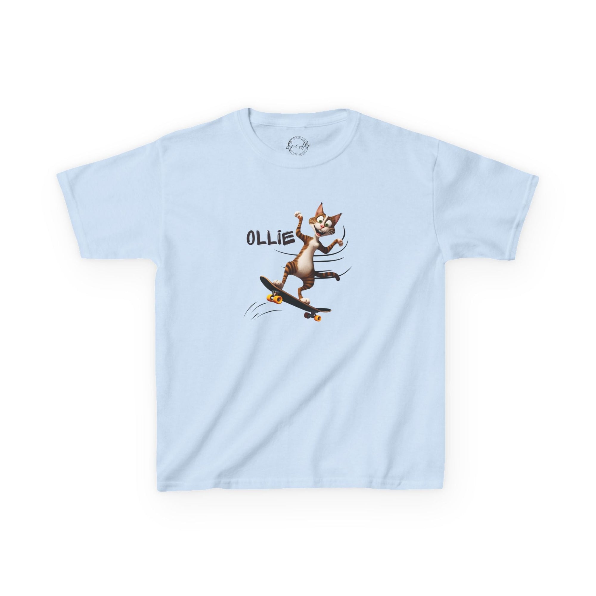 Kids Ollie Cat Tee - Fun and Playful Cotton T-Shirt for Children - Clothing, Kids & Infants - EpiAl's Shop