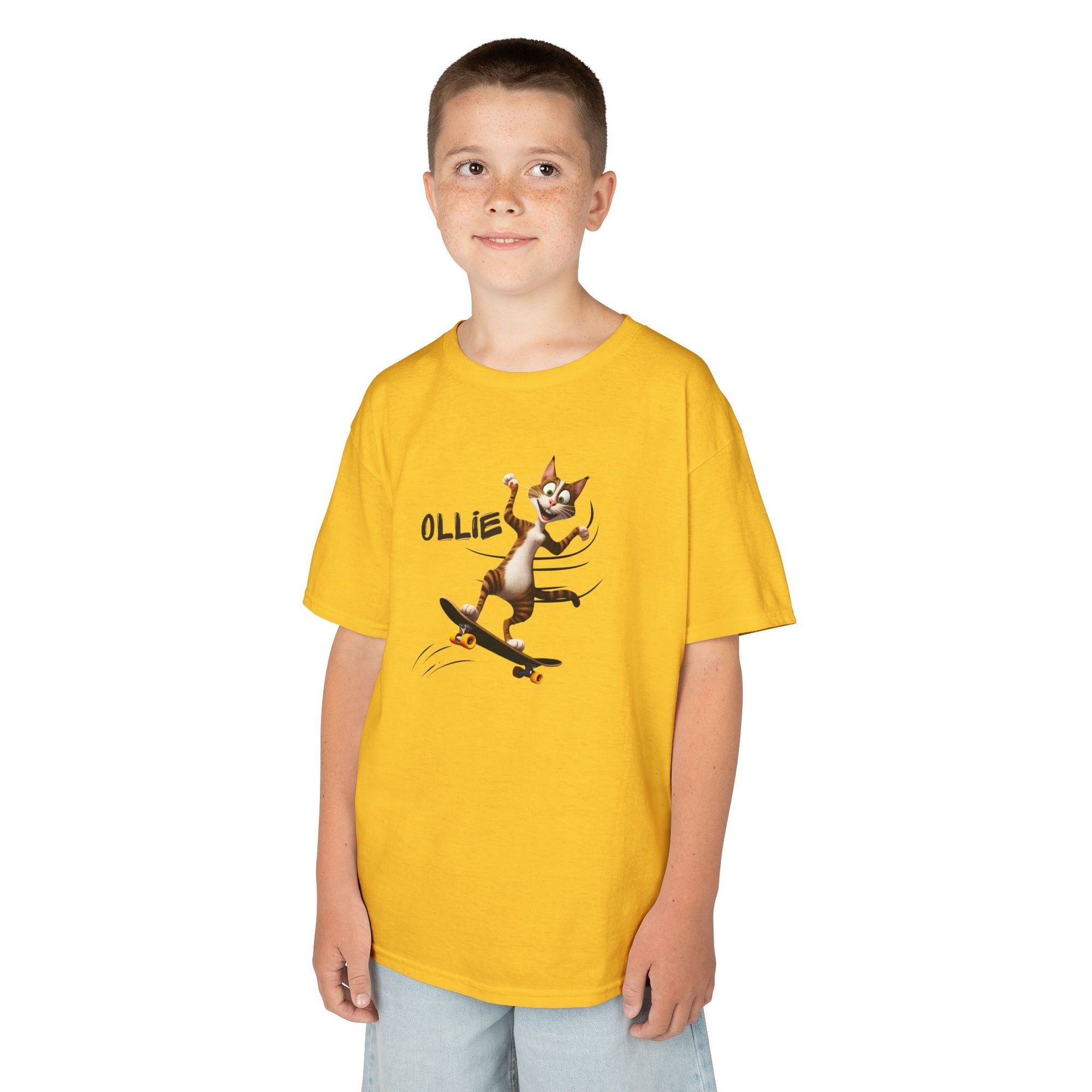 Kids Ollie Cat Tee - Fun and Playful Cotton T-Shirt for Children - Clothing, Kids & Infants - EpiAl's Shop