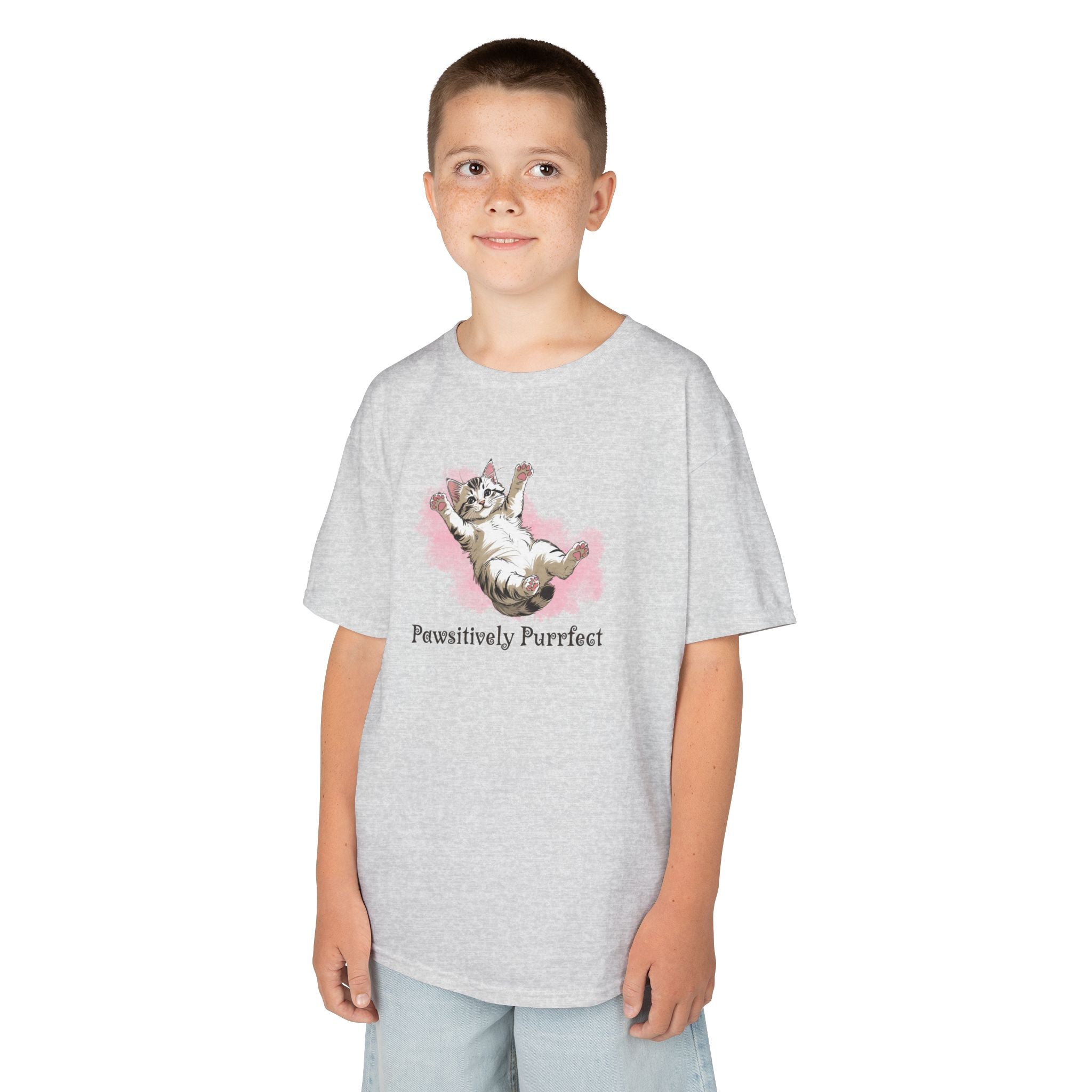 Kids Purrfect Cat Graphic Tee - Clothing, Kids & Infants - EpiAl's Shop