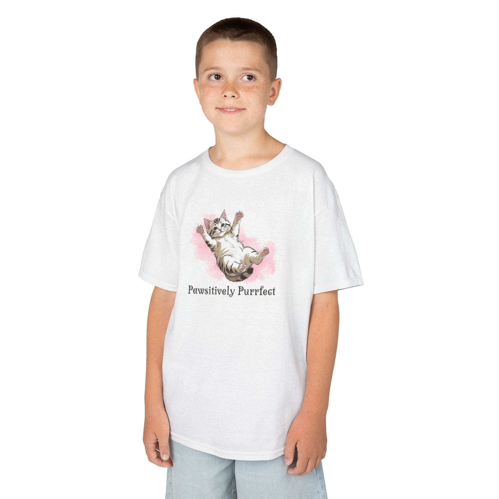 Kids Purrfect Cat Graphic Tee - Clothing, Kids & Infants - EpiAl's Shop