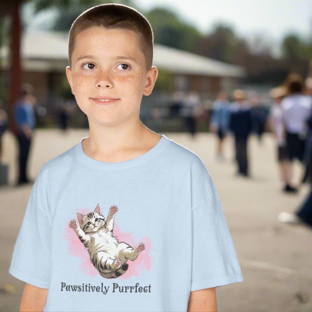 Kids Purrfect Cat Graphic Tee - Clothing, Kids & Infants - EpiAl's Shop