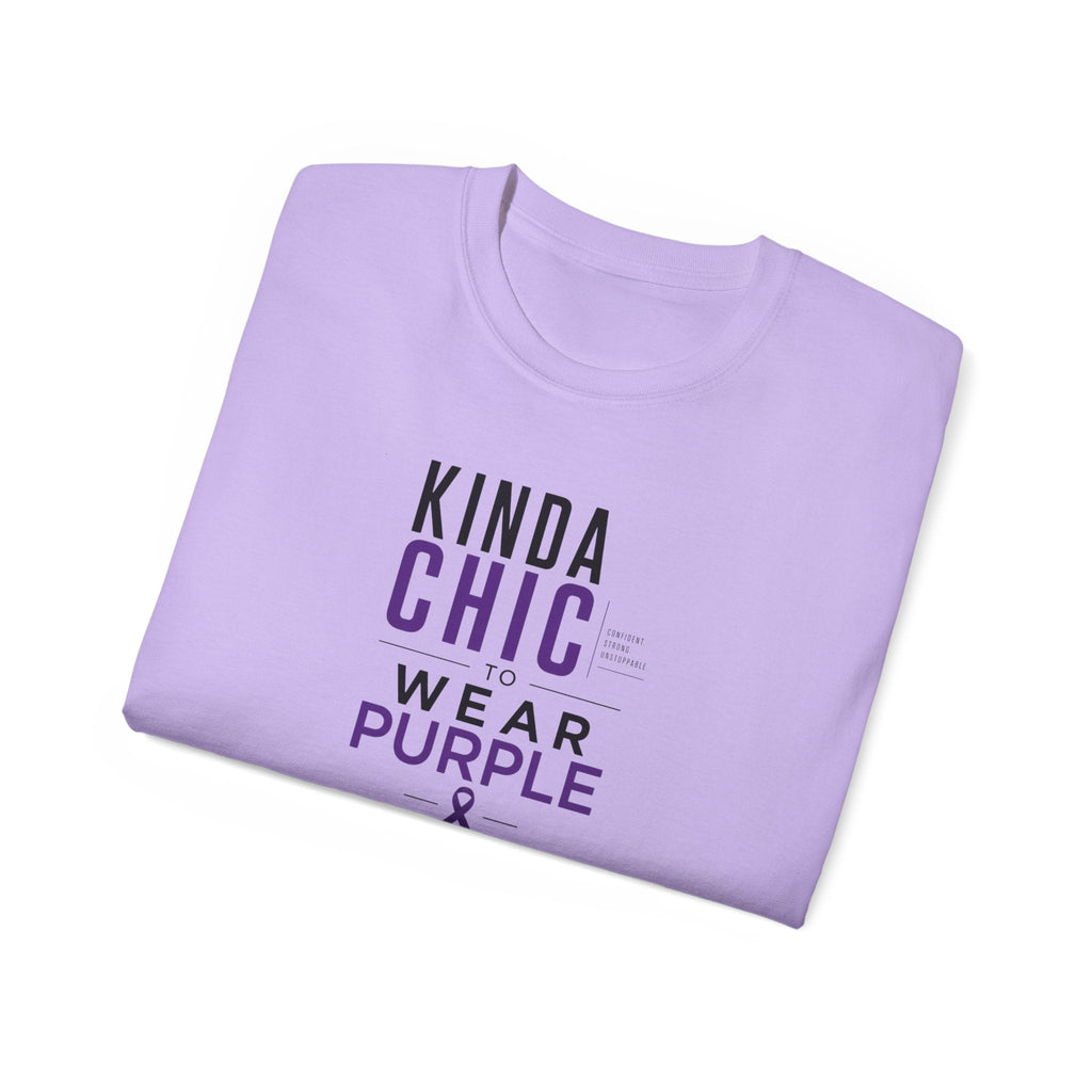 Kinda Chic to Wear Purple Epilepsy Awareness T-Shirt - Clothing, Unisex, T-Shirts - EpiAl's Shop