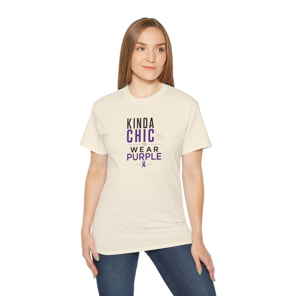 Kinda Chic to Wear Purple Epilepsy Awareness T-Shirt - Clothing, Unisex, T-Shirts - EpiAl's Shop