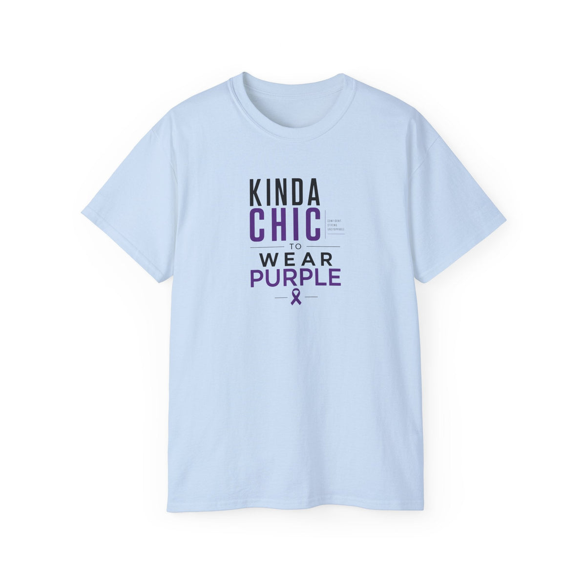 Kinda Chic to Wear Purple Epilepsy Awareness T-Shirt - Clothing, Unisex, T-Shirts - EpiAl's Shop