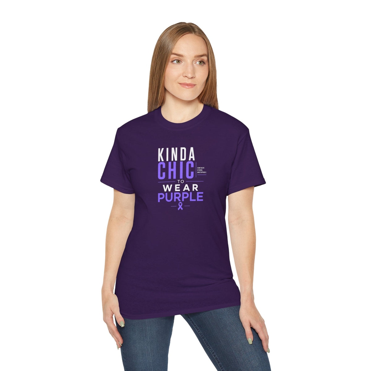 Kinda Chic to Wear Purple Epilepsy Awareness T-Shirt - Clothing, Unisex, T-Shirts - EpiAl's Shop