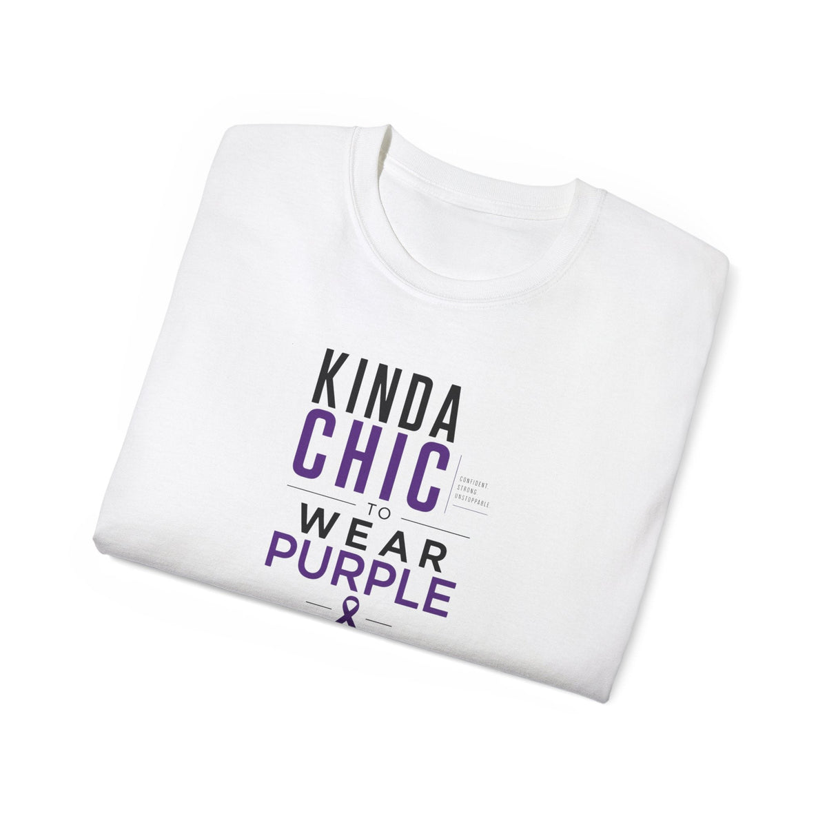 Kinda Chic to Wear Purple Epilepsy Awareness T-Shirt - Clothing, Unisex, T-Shirts - EpiAl's Shop
