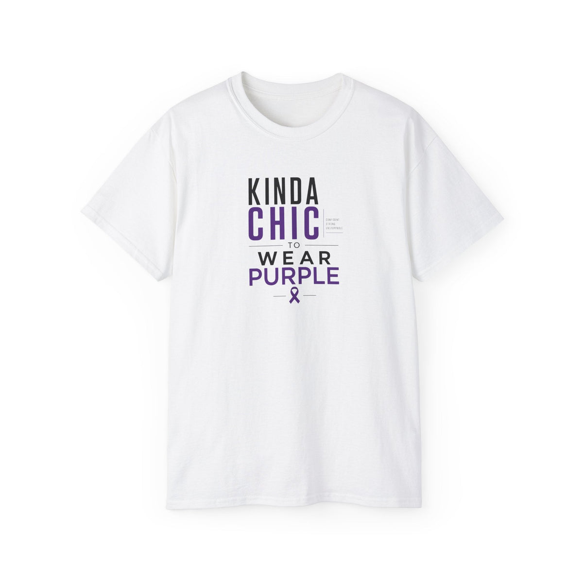 Kinda Chic to Wear Purple Epilepsy Awareness T-Shirt - Clothing, Unisex, T-Shirts - EpiAl's Shop