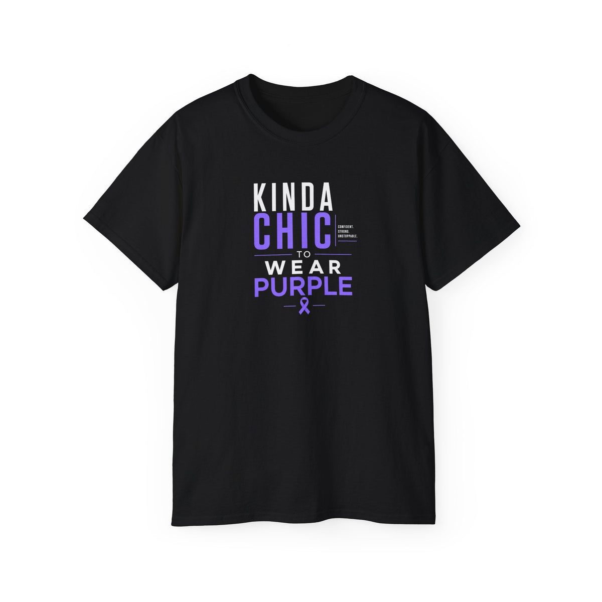 Kinda Chic to Wear Purple Epilepsy Awareness T-Shirt - Clothing, Unisex, T-Shirts - EpiAl's Shop