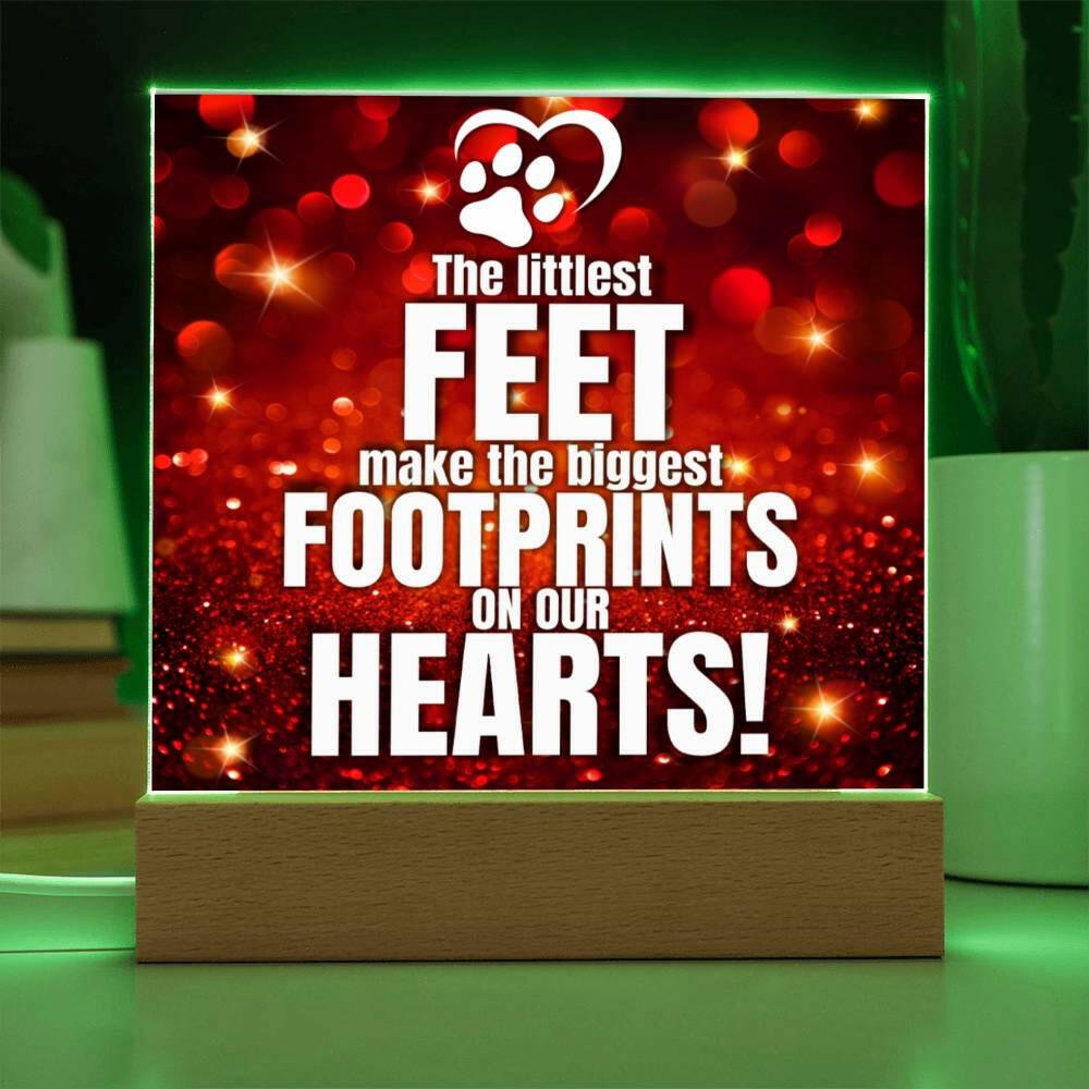 Kitty Feet On Heart Plaque - Jewelry - Epileptic Al’s Shop