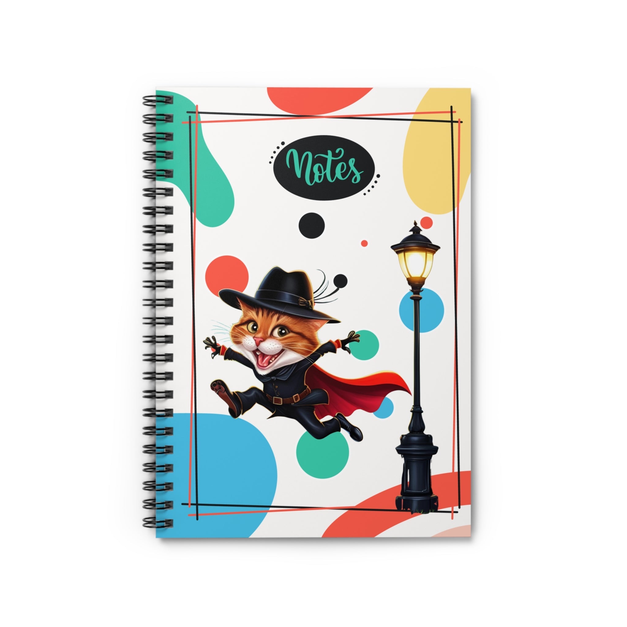 Kitty Kapers Spiral Notebook for Students or Cat Lovers - Paper Products, Journals - EpiAl's Shop