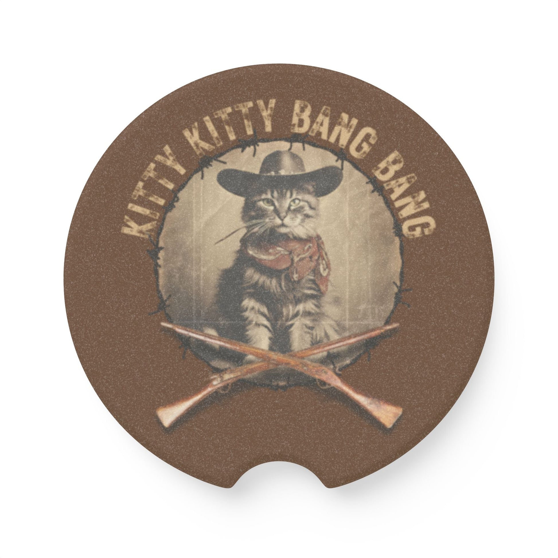 Kitty Kitty Bang Bang Soapstone Car Coaster - Home Decor - EpiAl's Shop