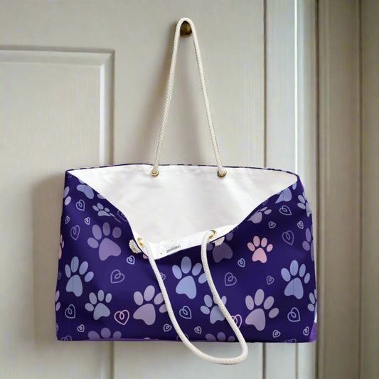Kitty Tracks Weekender Bag - Bags - Epileptic Al’s Shop