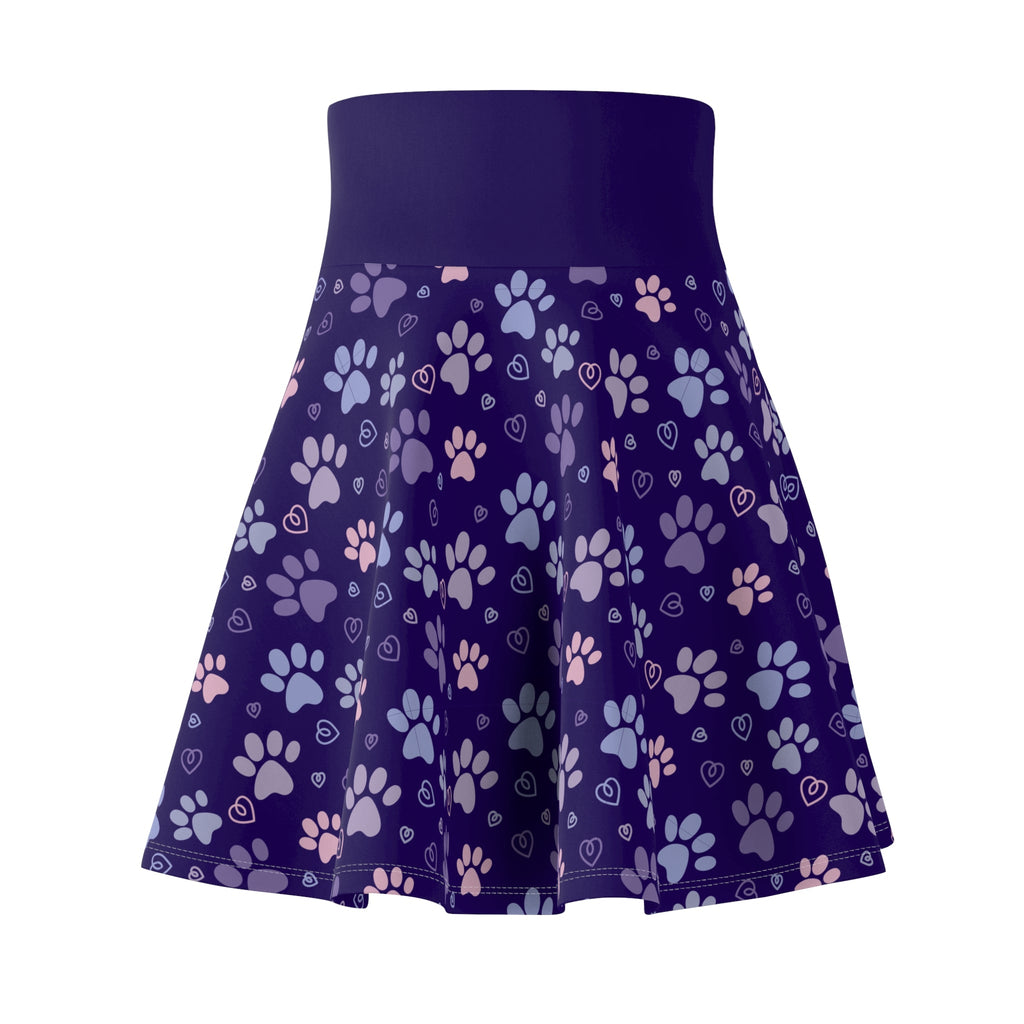 Kitty Tracks Women's Skater Skirt - All Over Prints - Epileptic Al’s Shop