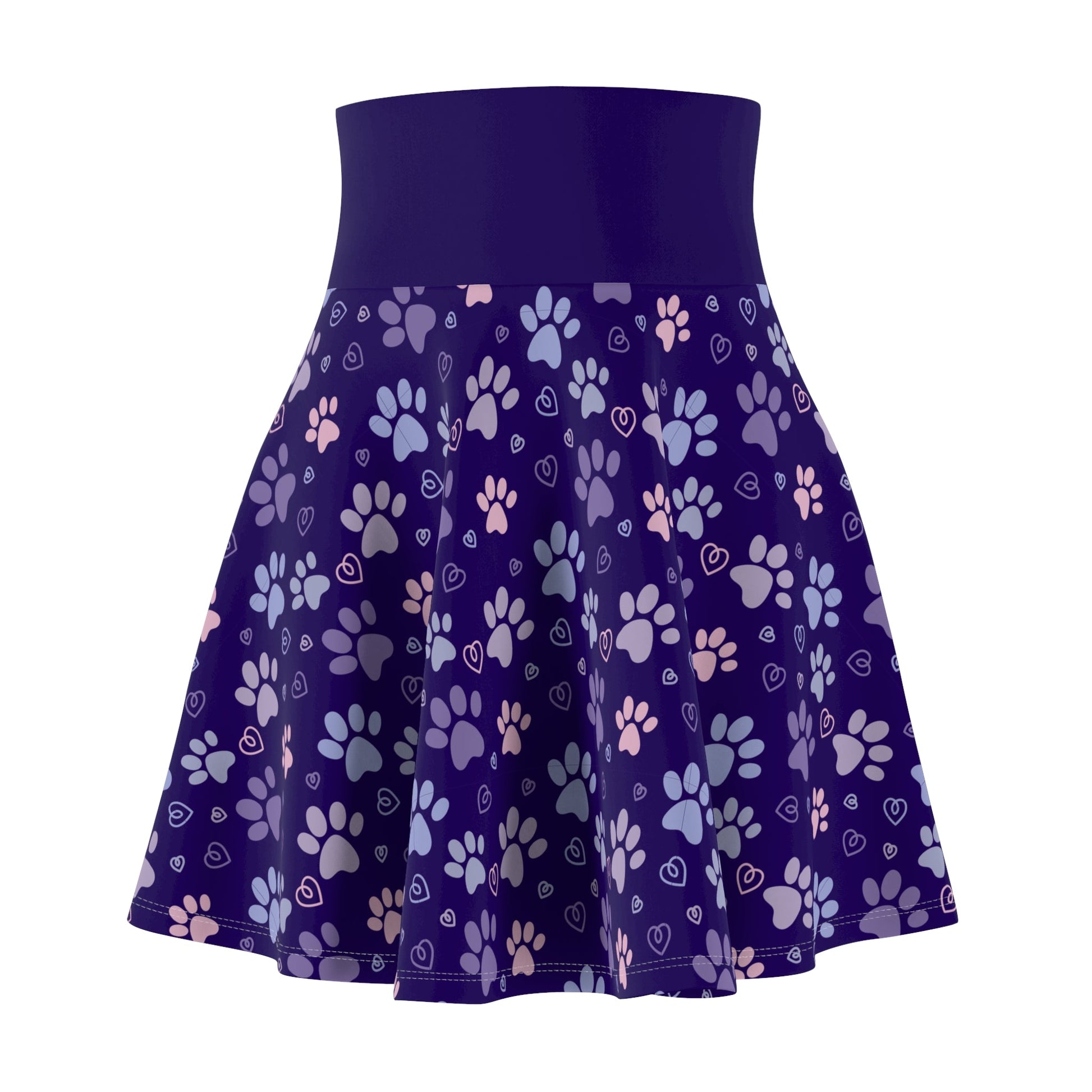 Kitty Tracks Women's Skater Skirt - All Over Prints - Epileptic Al’s Shop