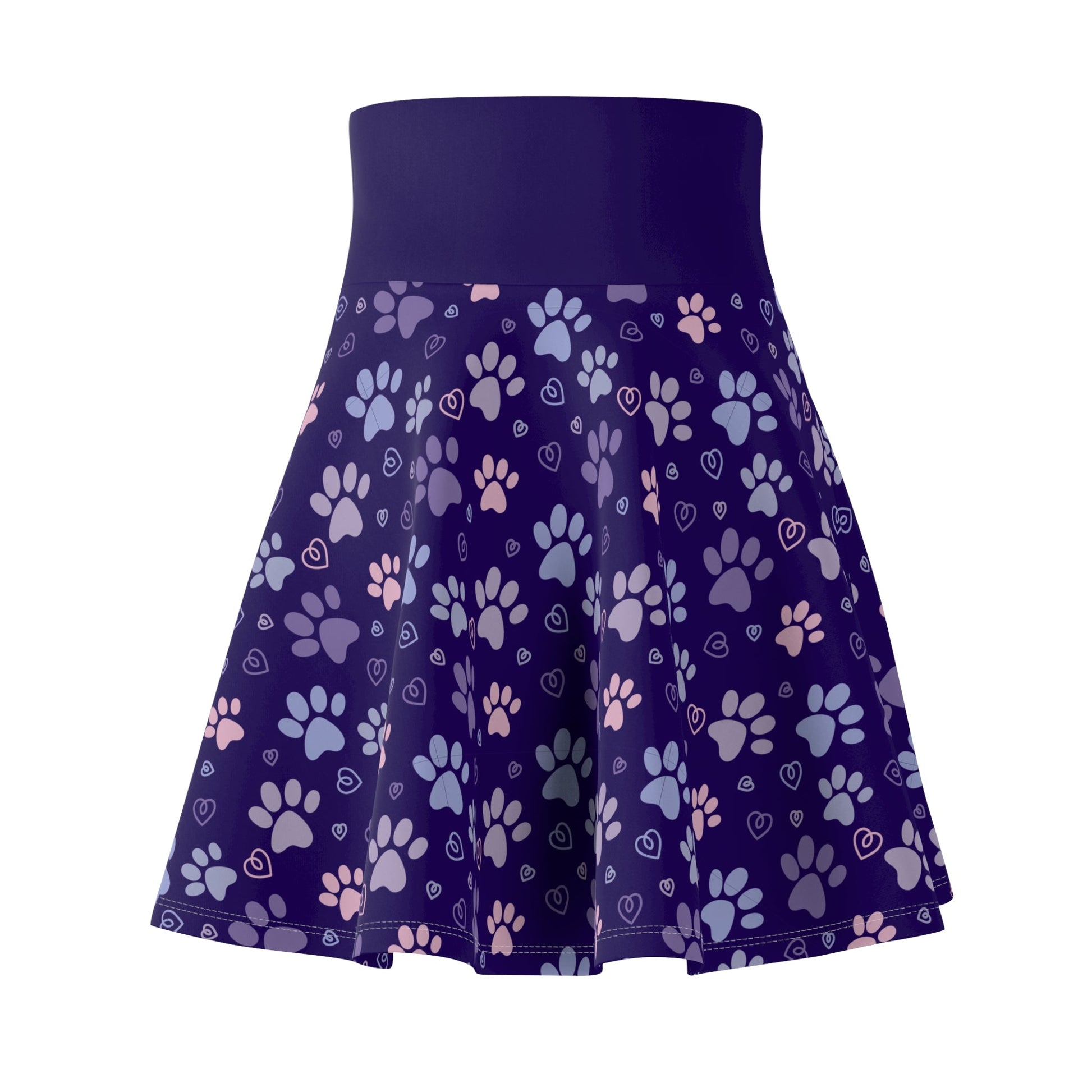 Kitty Tracks Women's Skater Skirt - All Over Prints - Epileptic Al’s Shop
