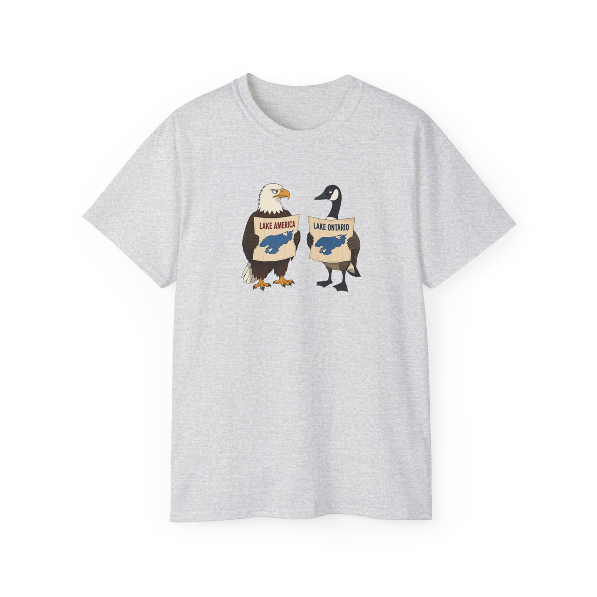 Lake America vs. Lake Ontario Eagle and Goose T-Shirt - Clothing, Unisex, T-Shirts - EpiAl's Shop